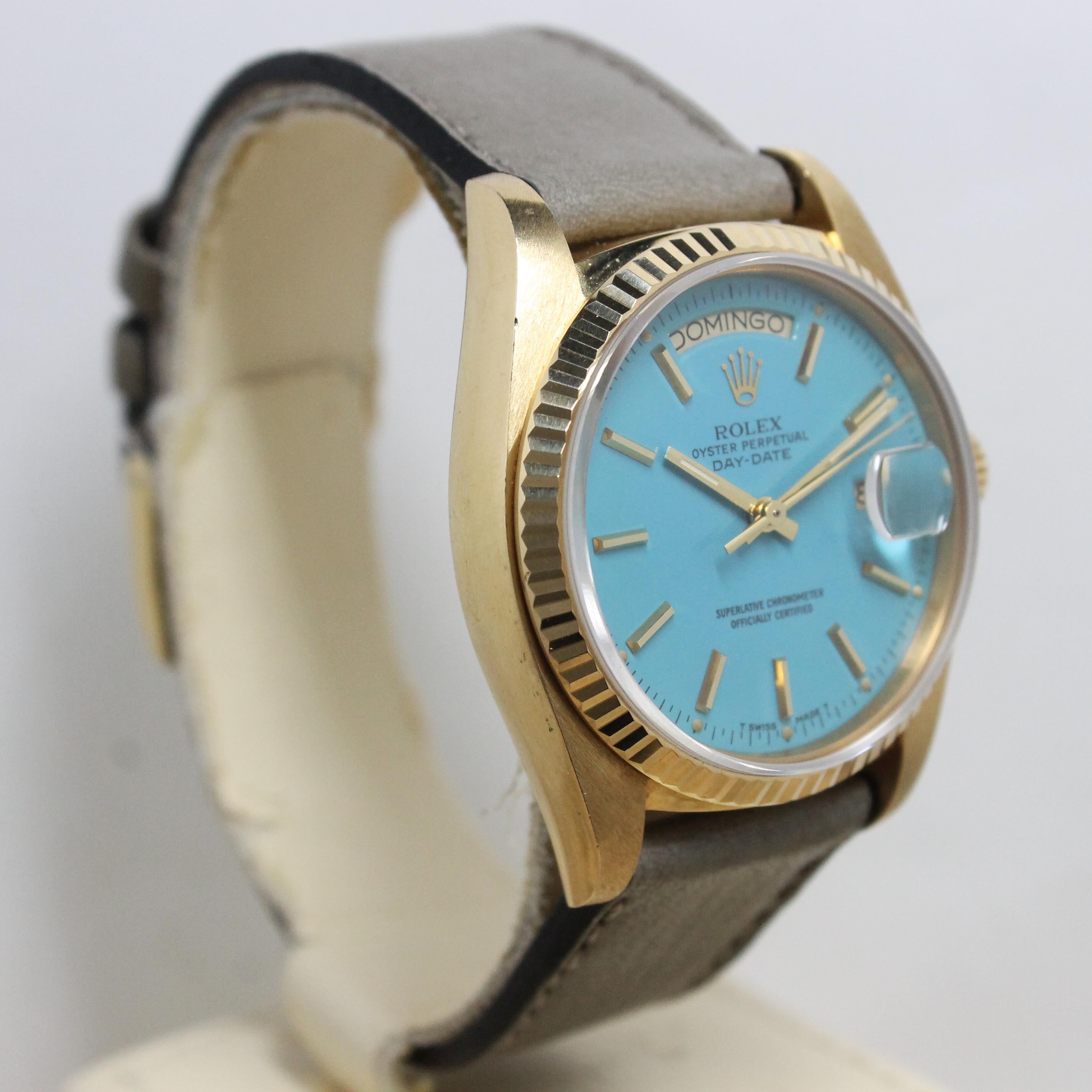 1979 Rolex Day Date Stella Turquoise Ref. 18038