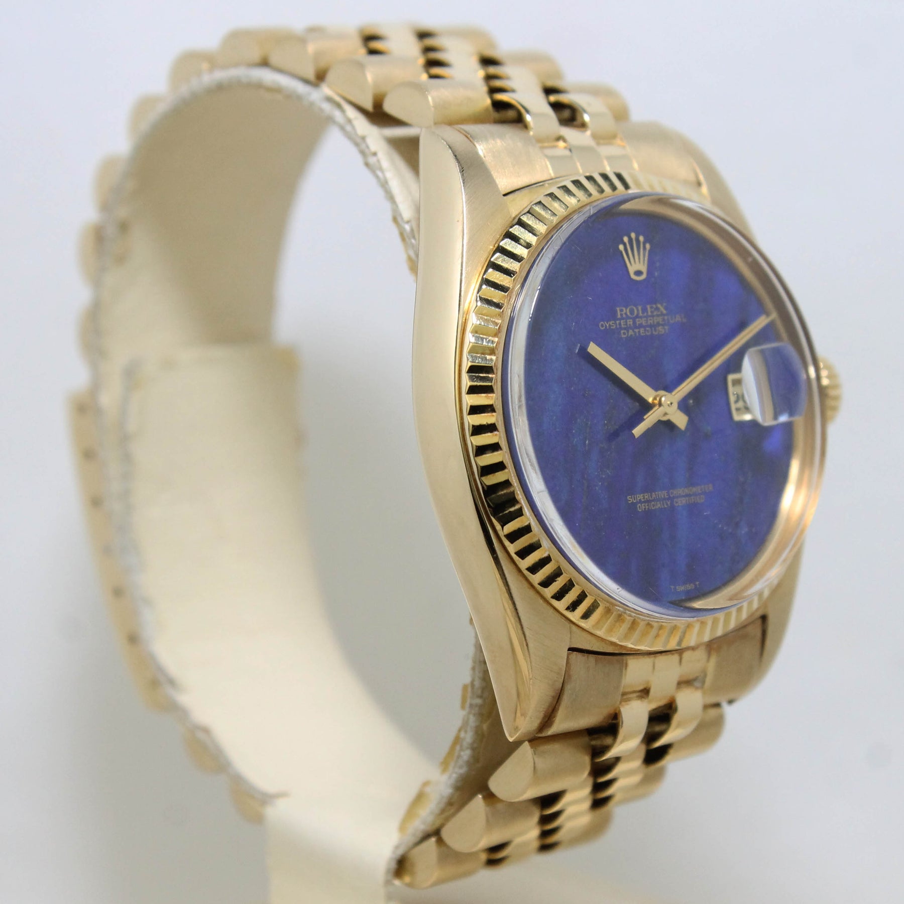 1974 Rolex Datejust 18K Rare Lapis Dial Ref. 1601