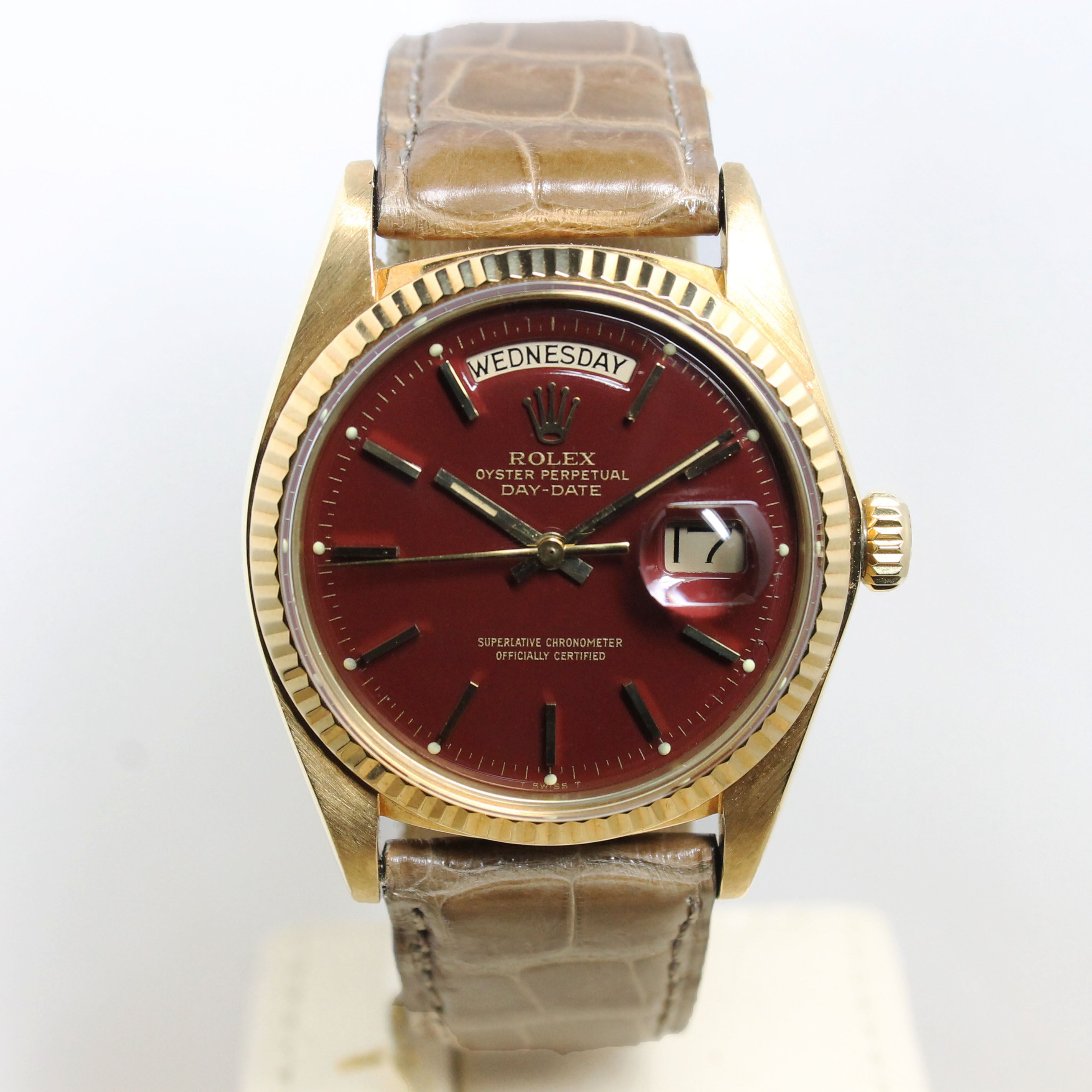 1974 Rolex Day Date Oxblood Stella Ref. 1803 (with Papers)