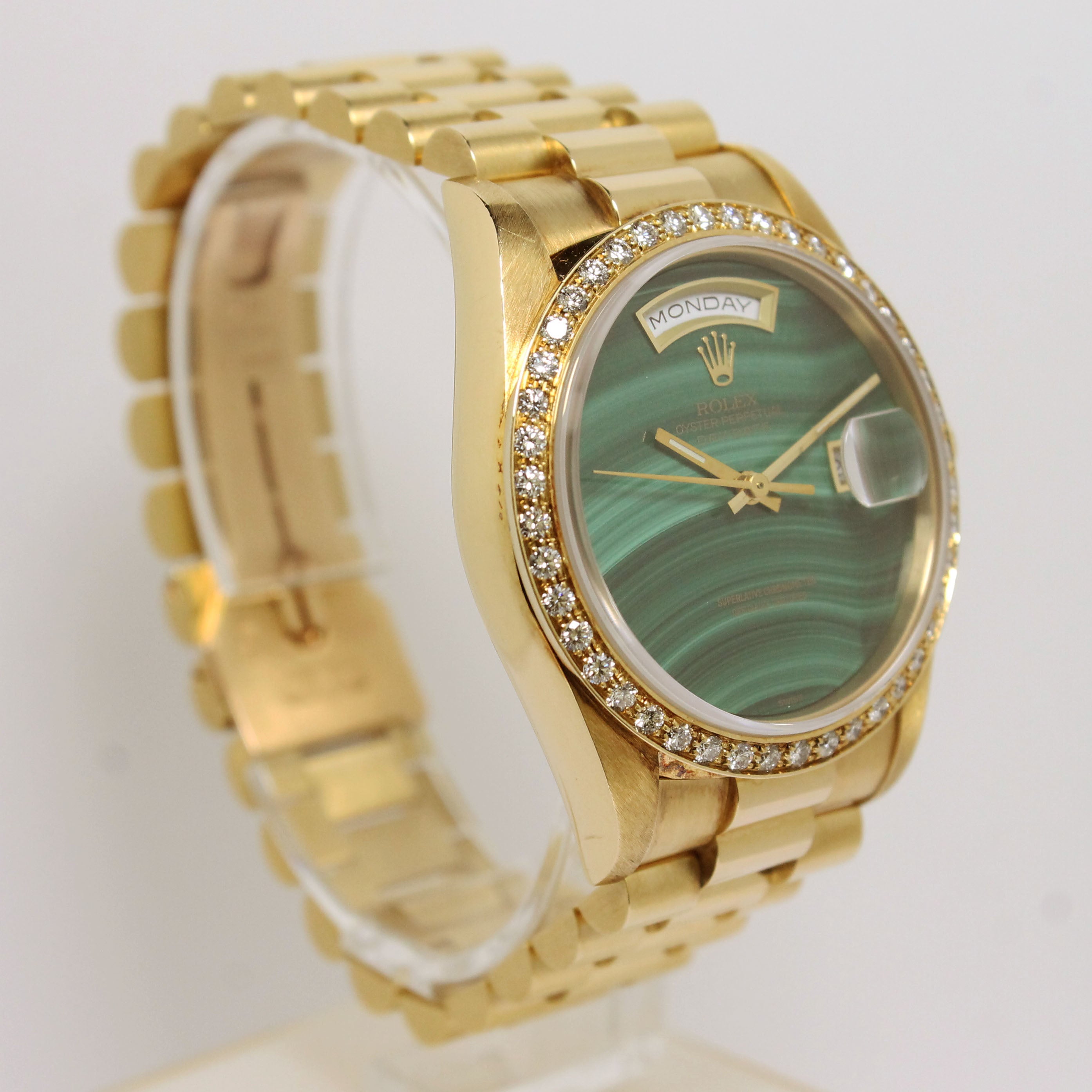 1990 Rolex Day Date Factory Malachite Dial Ref. 18348