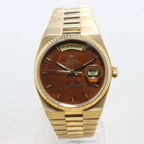 1978 Rolex Oysterquartz Day Date Wood Dial Ref. 19018 (with Papers)
