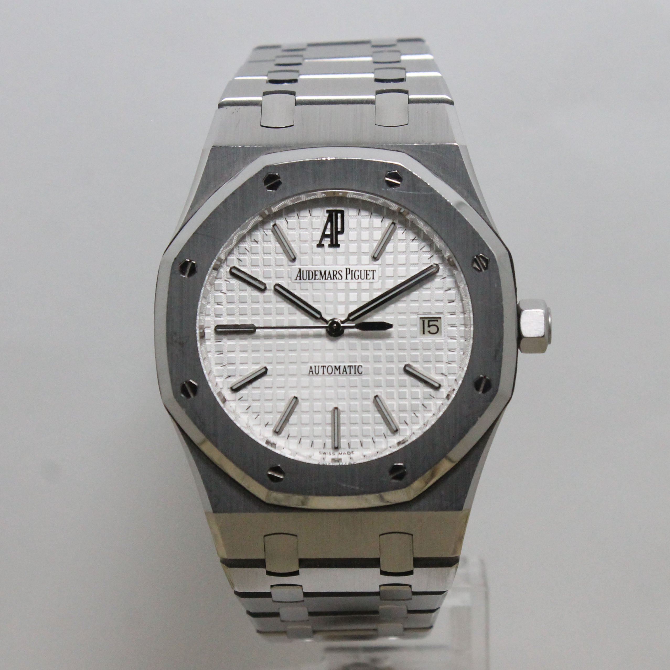 2010 Audemars Piguet Royal Oak White Dial Ref. 15300 (Full Set)