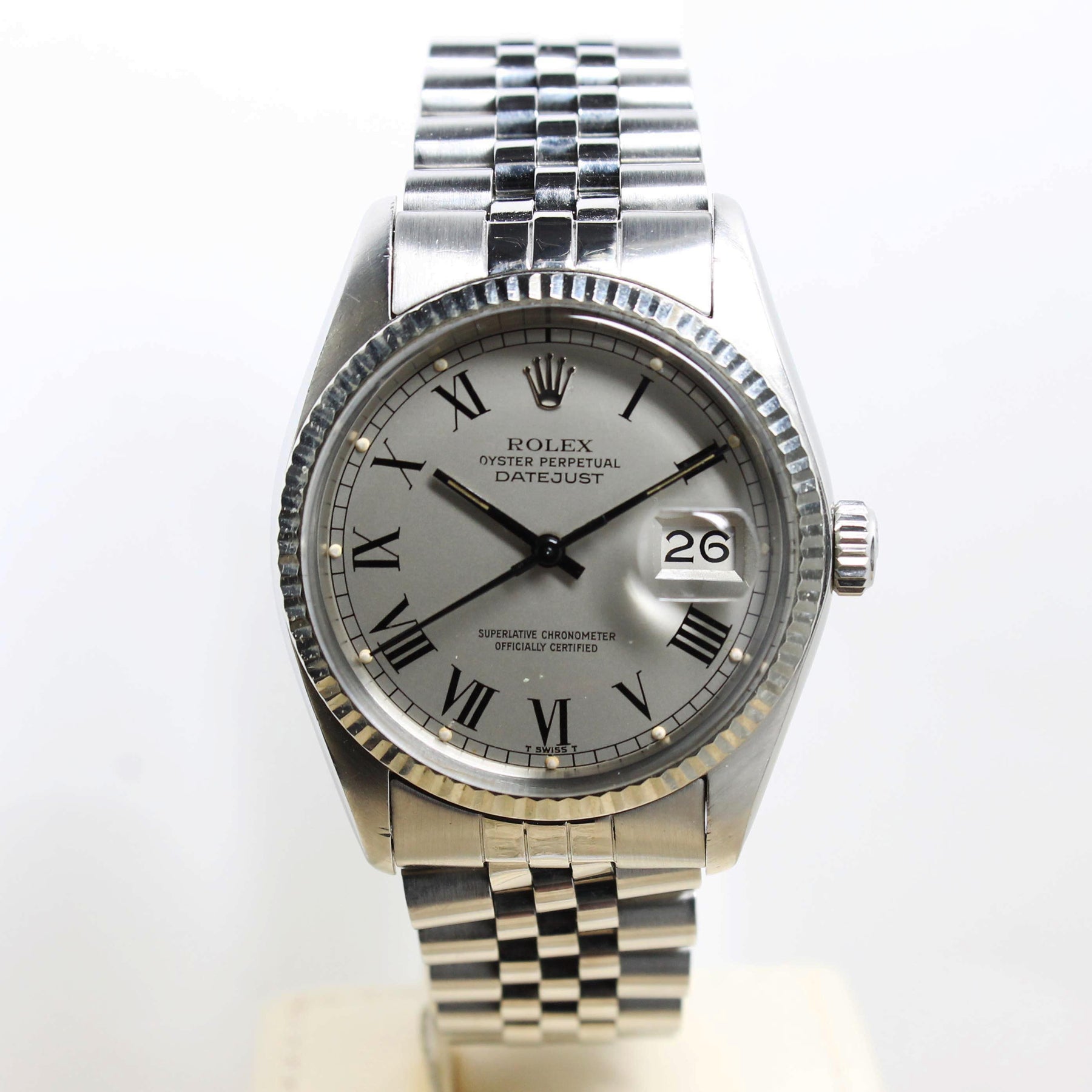 Rolex Oyster Perpetual Datejust St/WG Ref. 16014 Year 1978 (with Certificate)