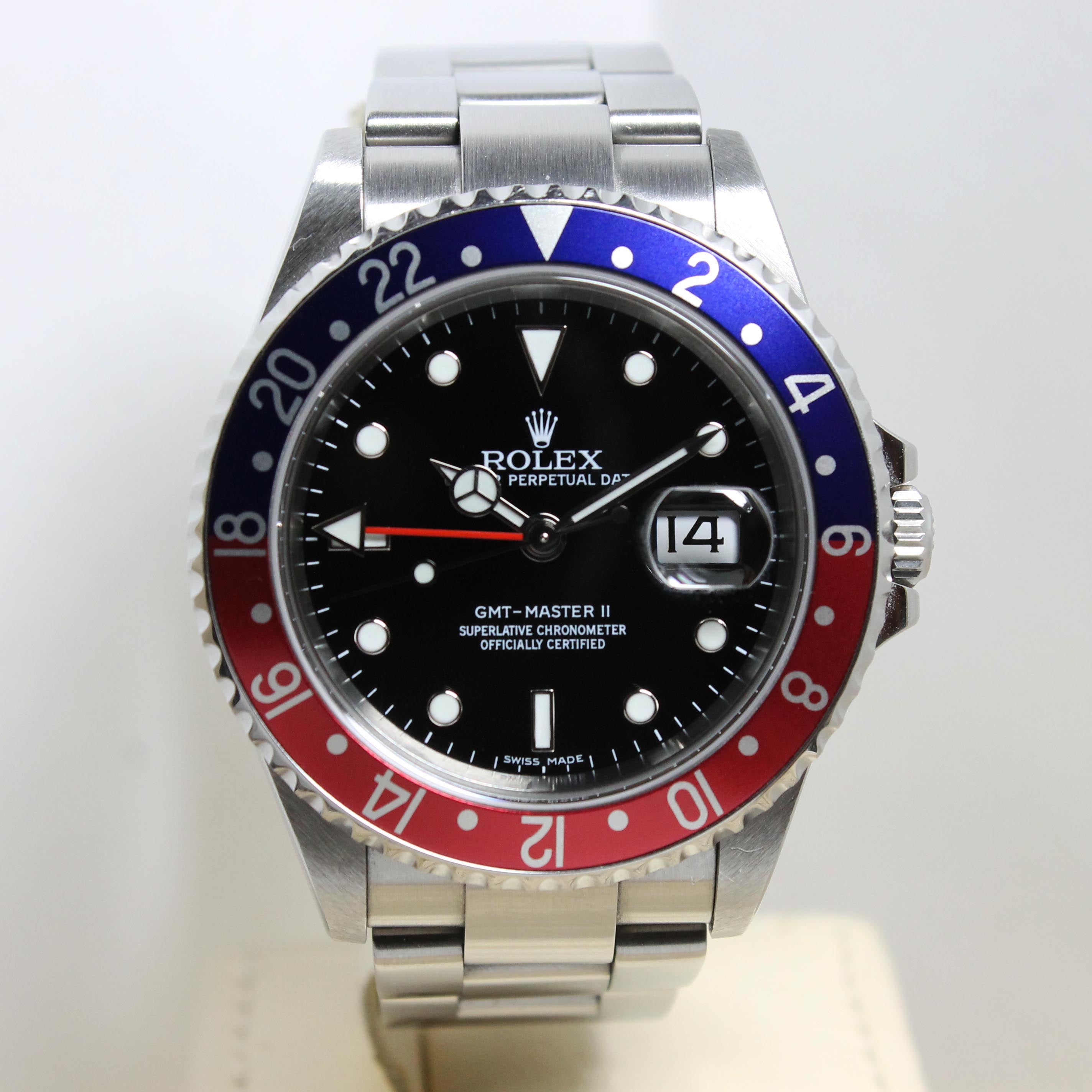 2008 Rolex GMT Master II - Stick Dial 3186 Ref. 16710B (Full Set)