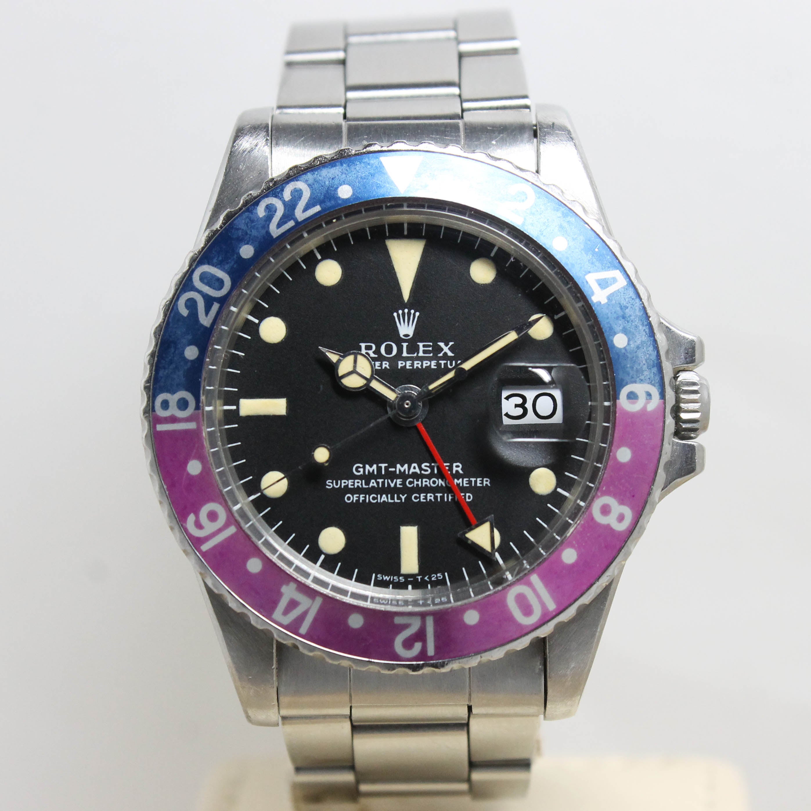 1968 Rolex GMT Master MK1 Fuchsia Ref. 1675 (with Box & Papers)