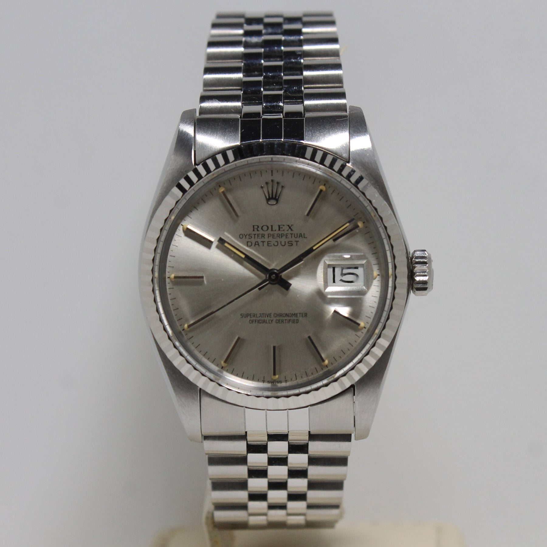 1984 Rolex Datejust St/WG NOS Ref. 16014 (with Box & Papers)