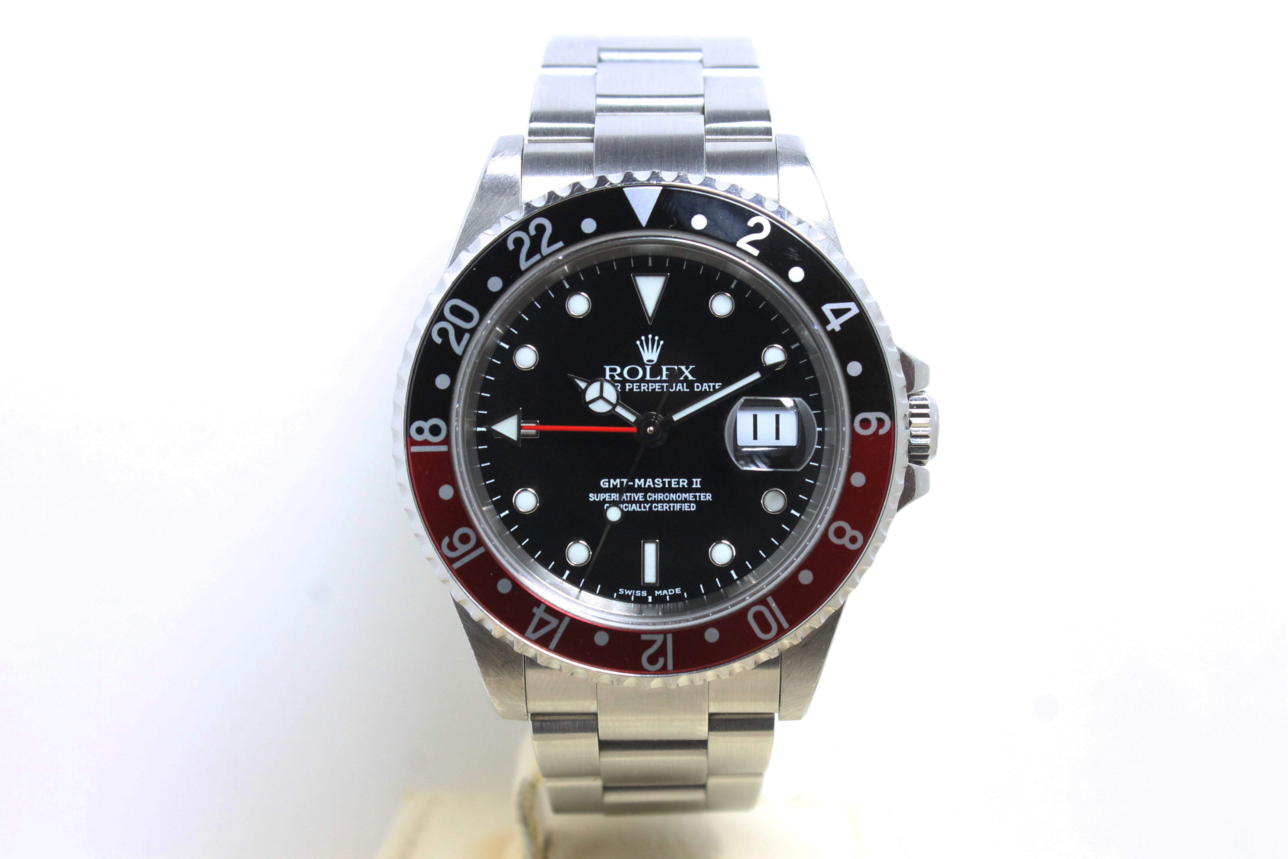 2001 Rolex GMT Master II Coke Ref. 16710 (Full Set)