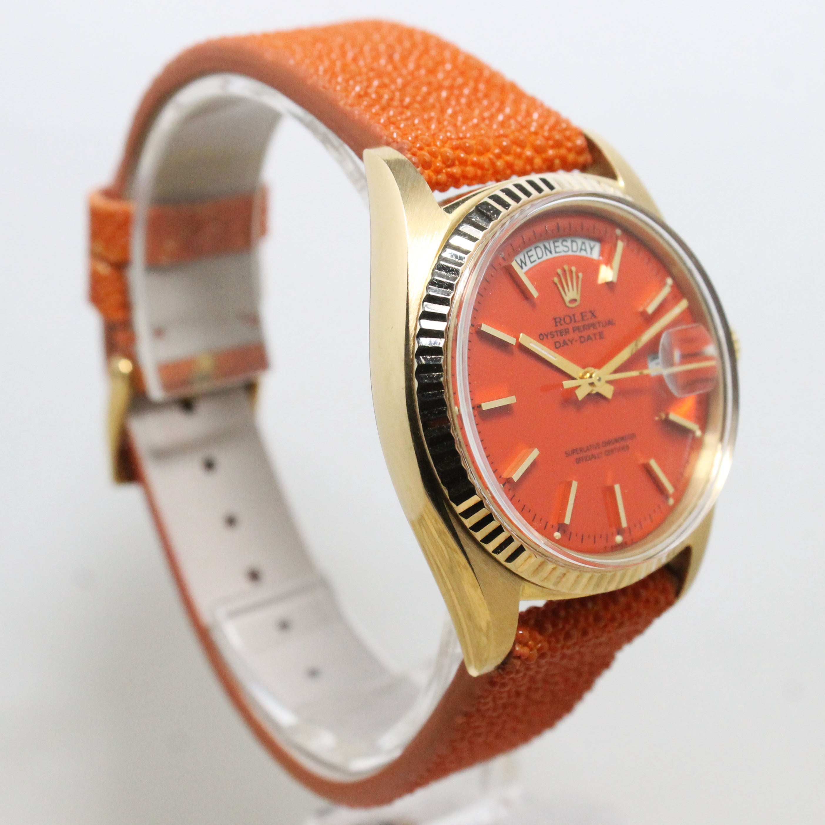 1978 Rolex Day Date Tangerine Stella Dial Ref. 1803