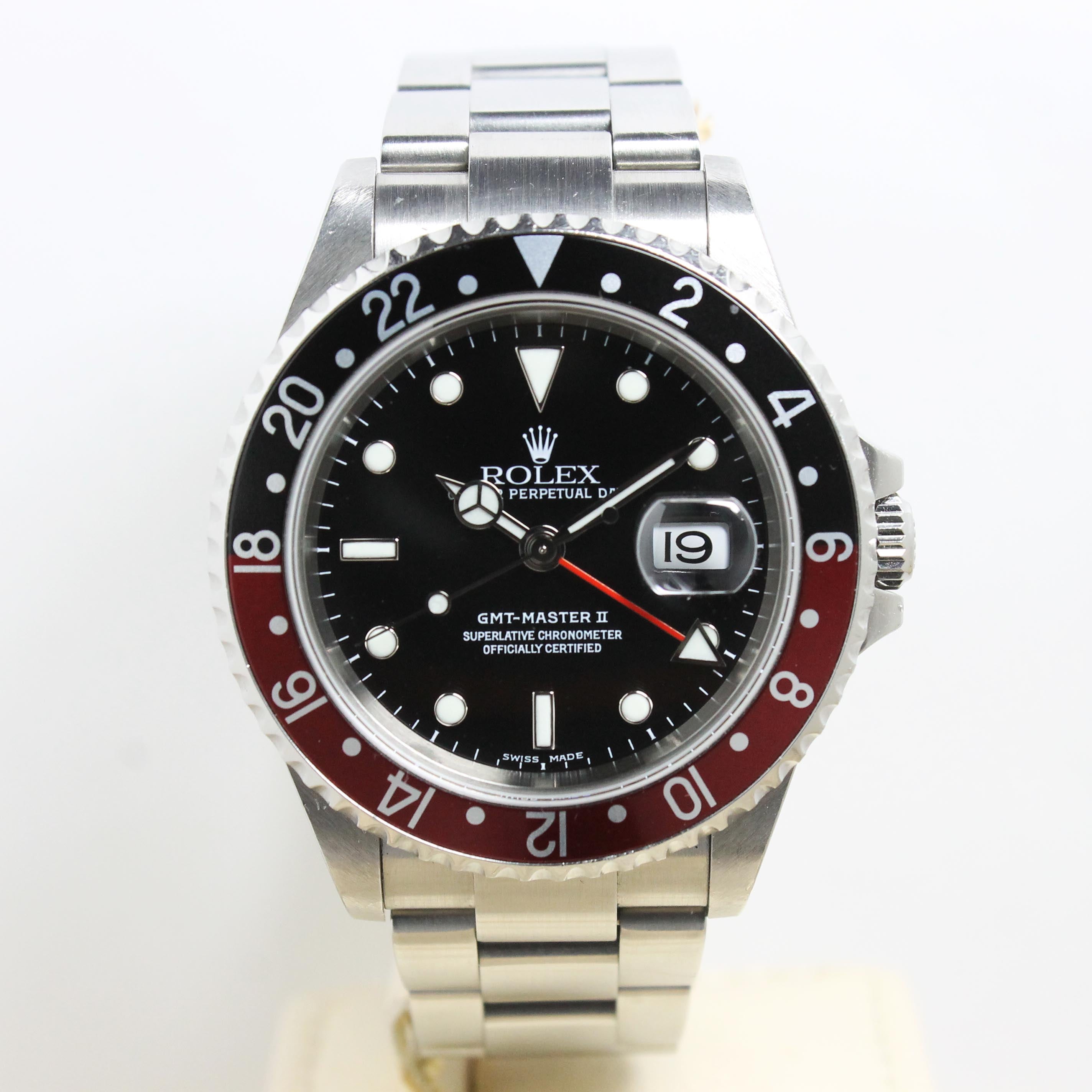 2004 Rolex GMT Master II Coke Ref. 16710 (Full Set)