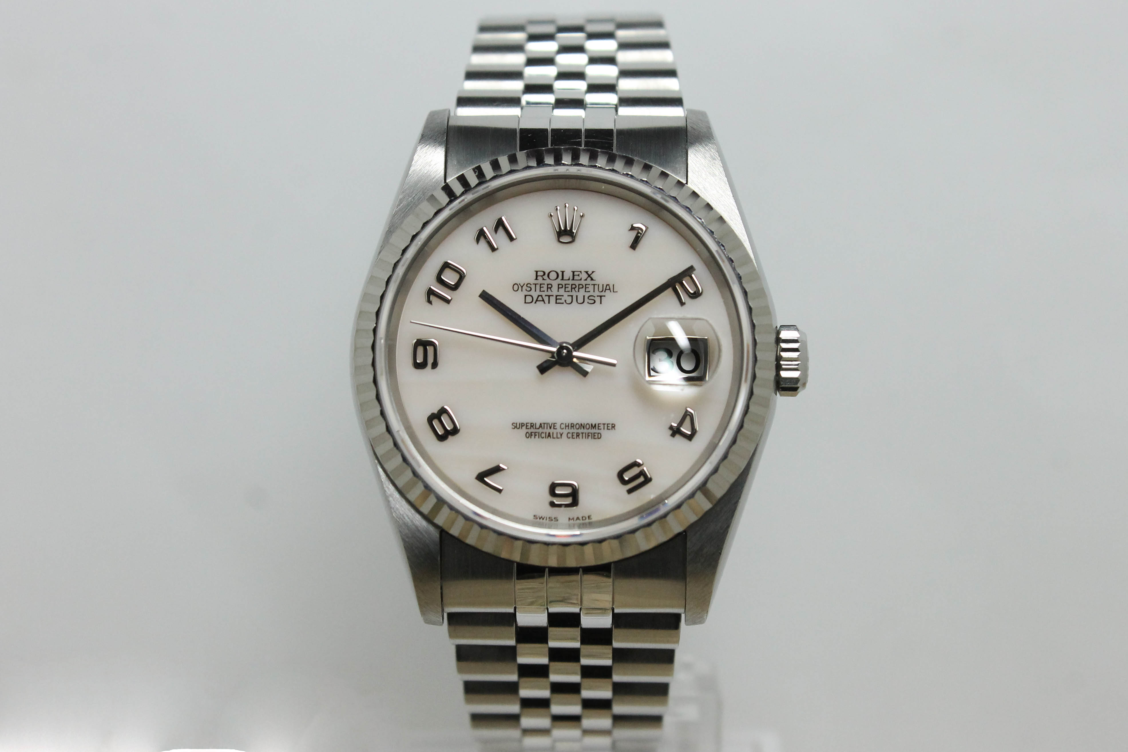 1997 Rolex Datejust Pink Mother of Pearl Dial Ref. 16234 (with Papers)