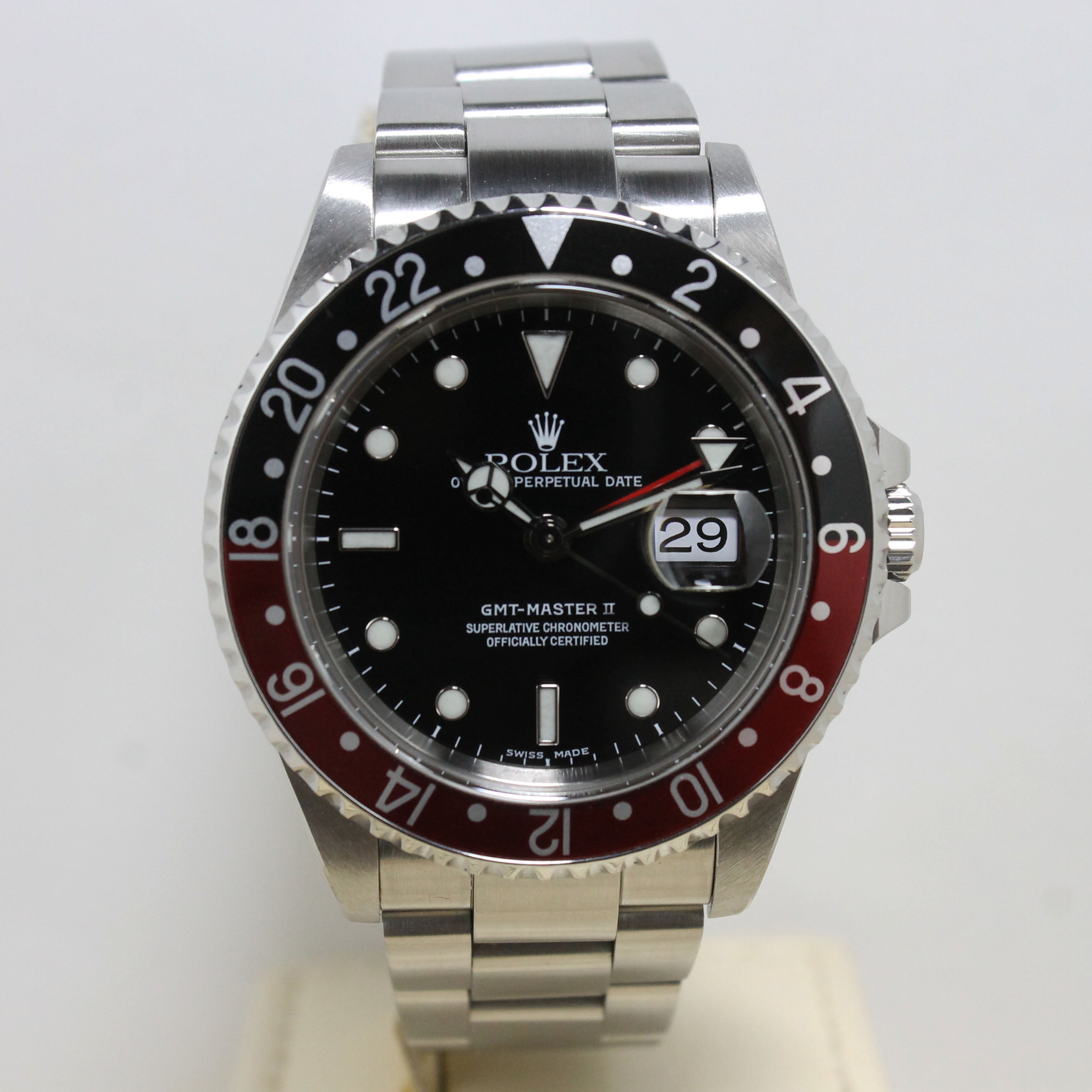 1999 Rolex GMT Master II Coke Ref. 16710 (Full Set)