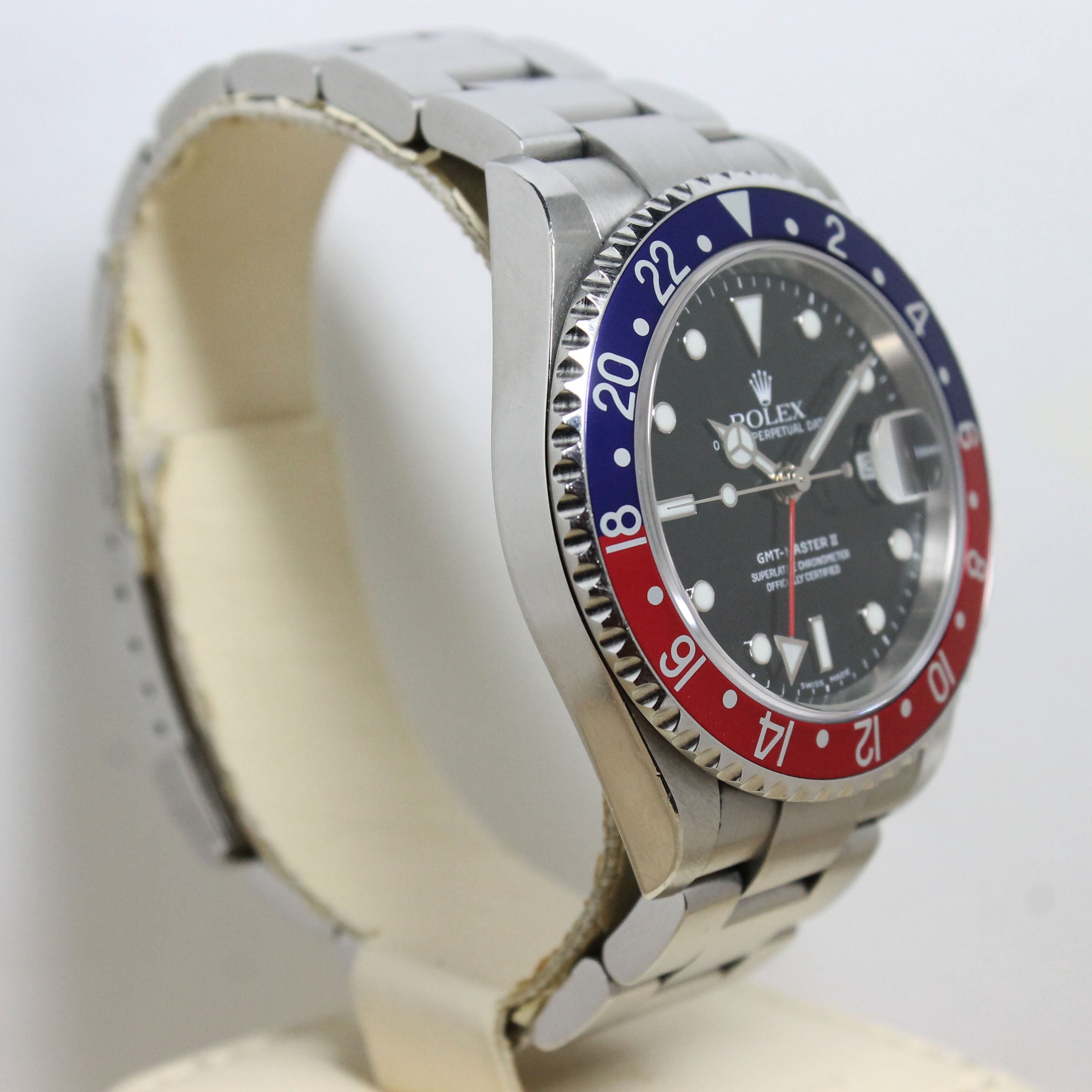 2005 Rolex GMT Master II Pepsi Unpolished Ref. 16710 (with Papers)