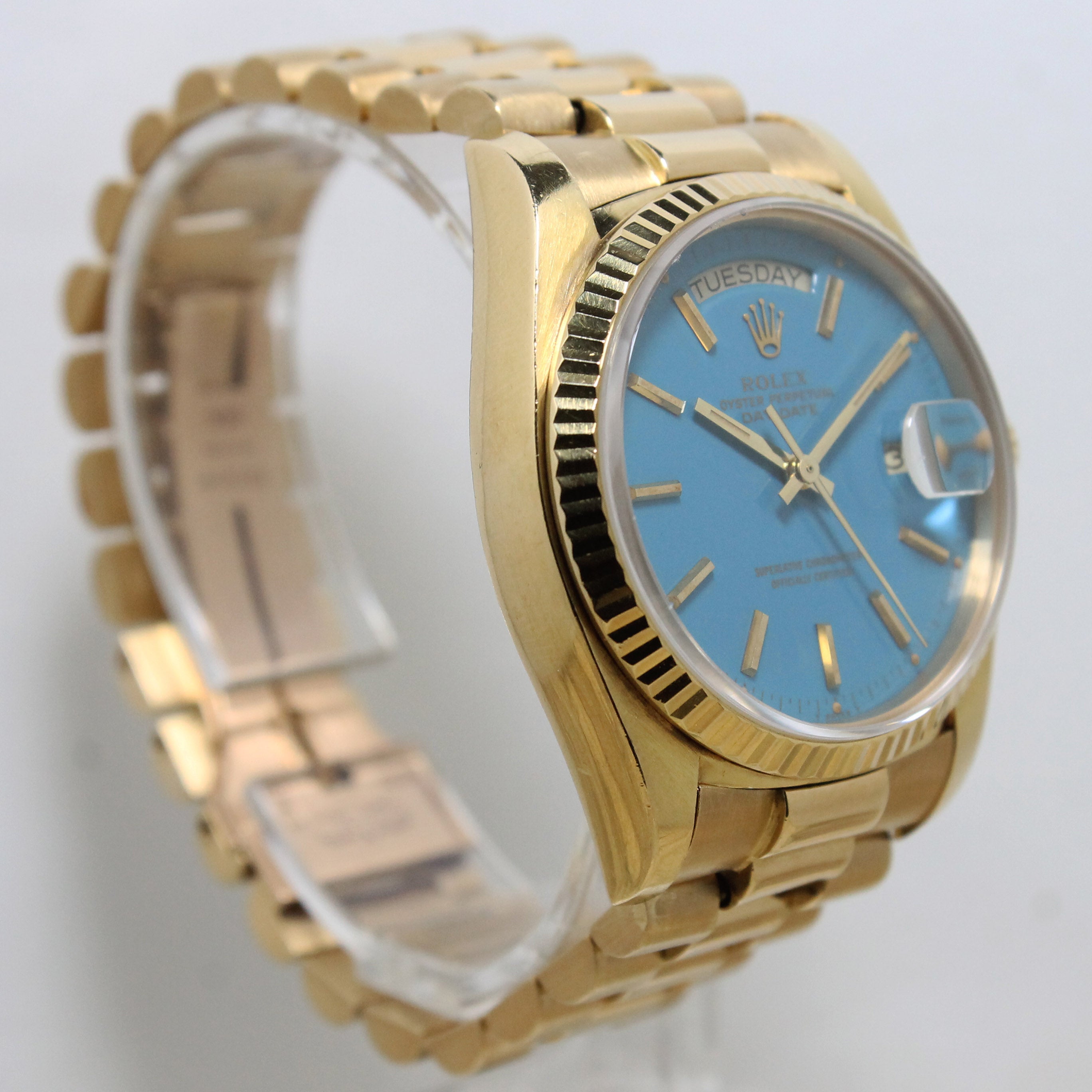 1978 Rolex Day Date Turquoise Stella Dial Ref. 18038