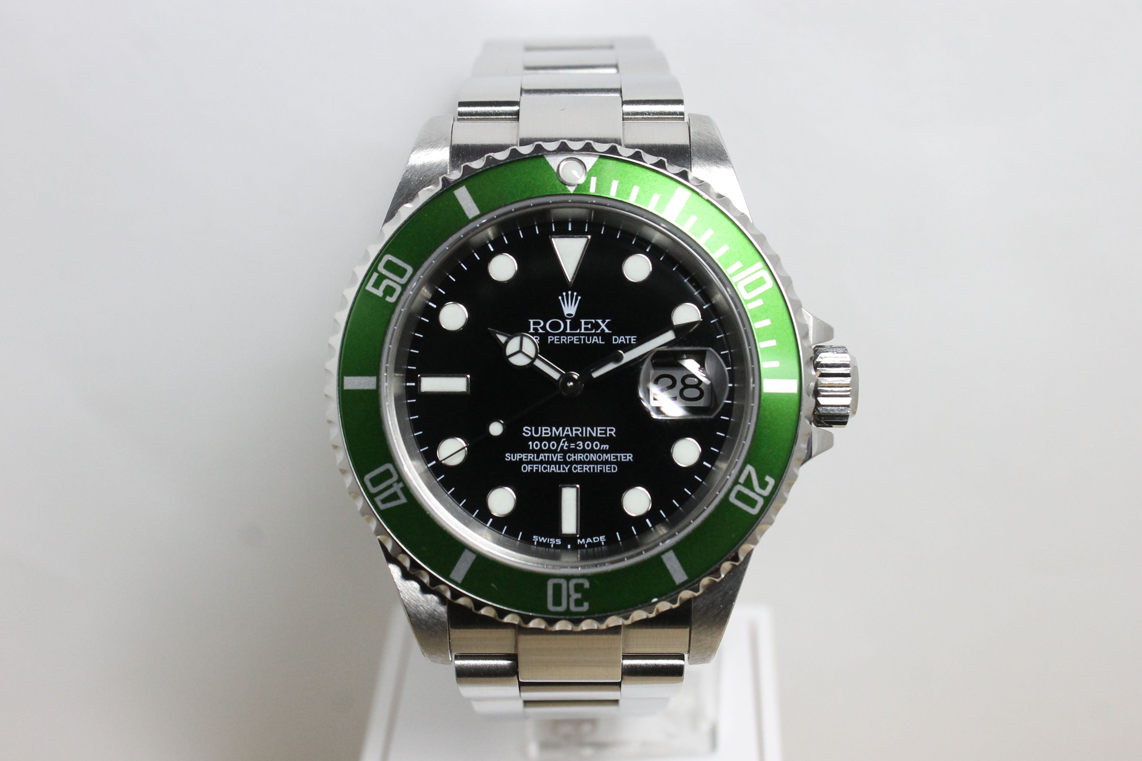 2004 Rolex Submariner 50th Anniversary Flat 4 Unpolished Ref. 16610T