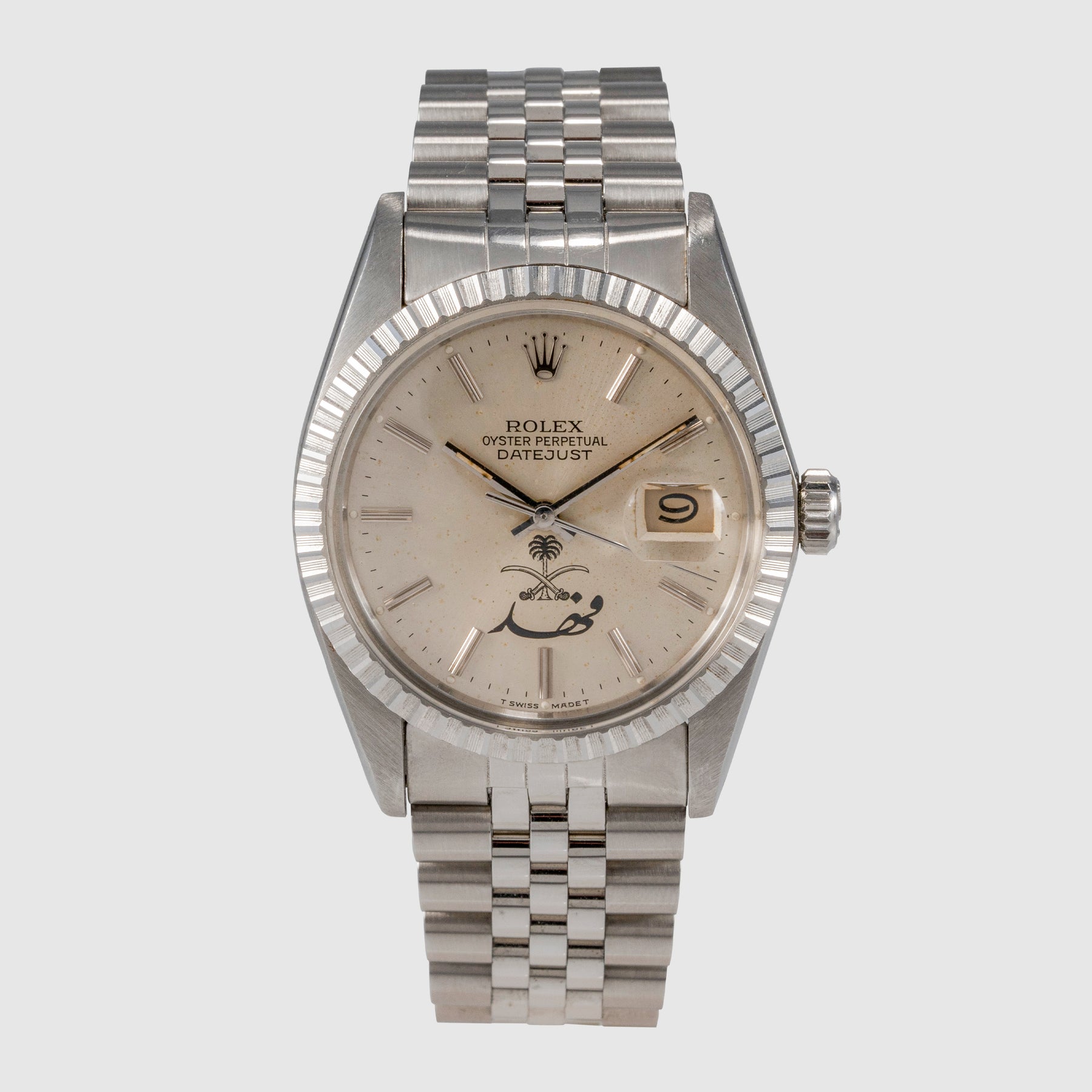 1984 Rolex Datejust Saudi Logo Dial Ref. 16030 (Full Set)