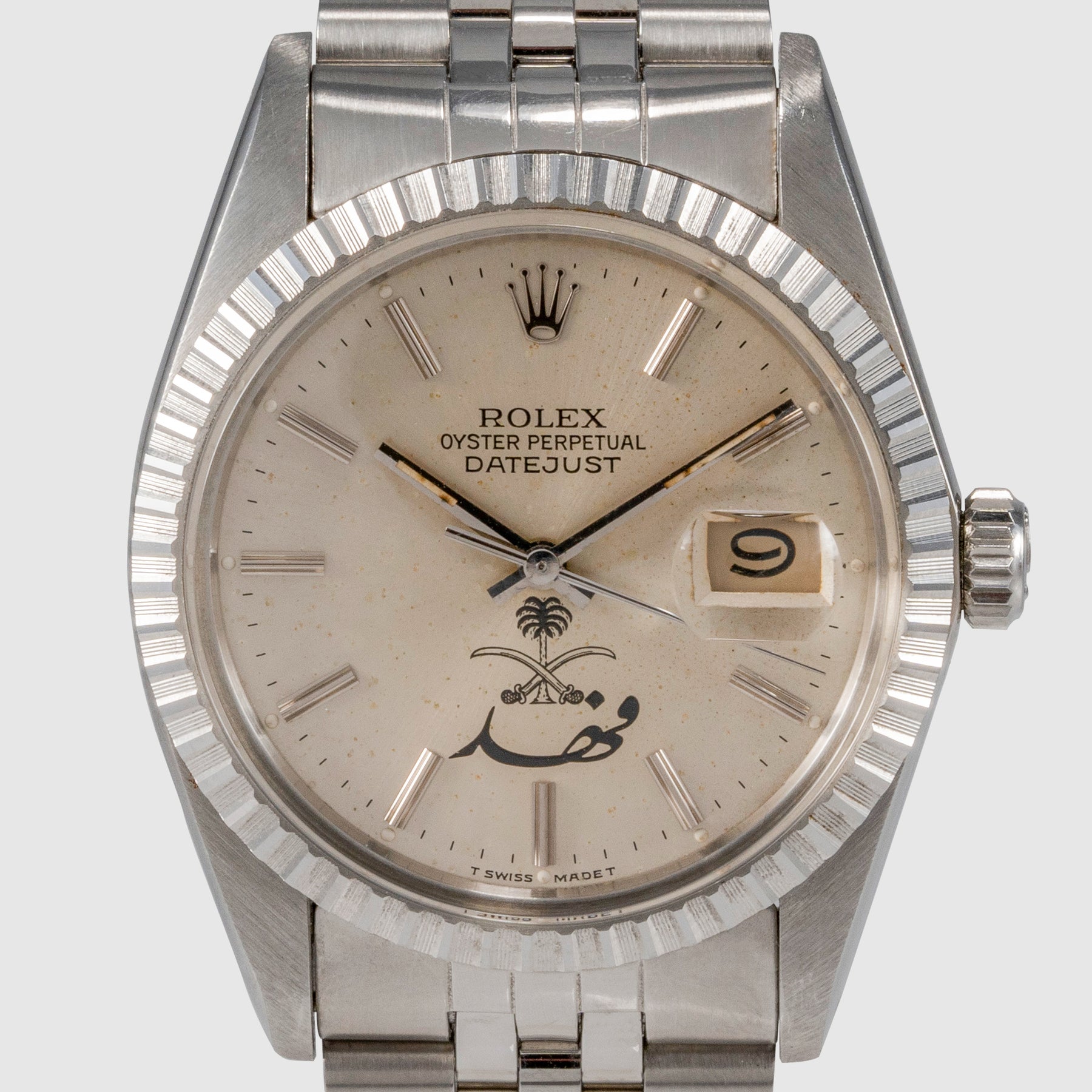 1984 Rolex Datejust Saudi Logo Dial Ref. 16030 (Full Set)