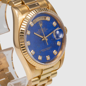 1995 Rolex Day Date Lapis Diamond Dial Ref. 18238