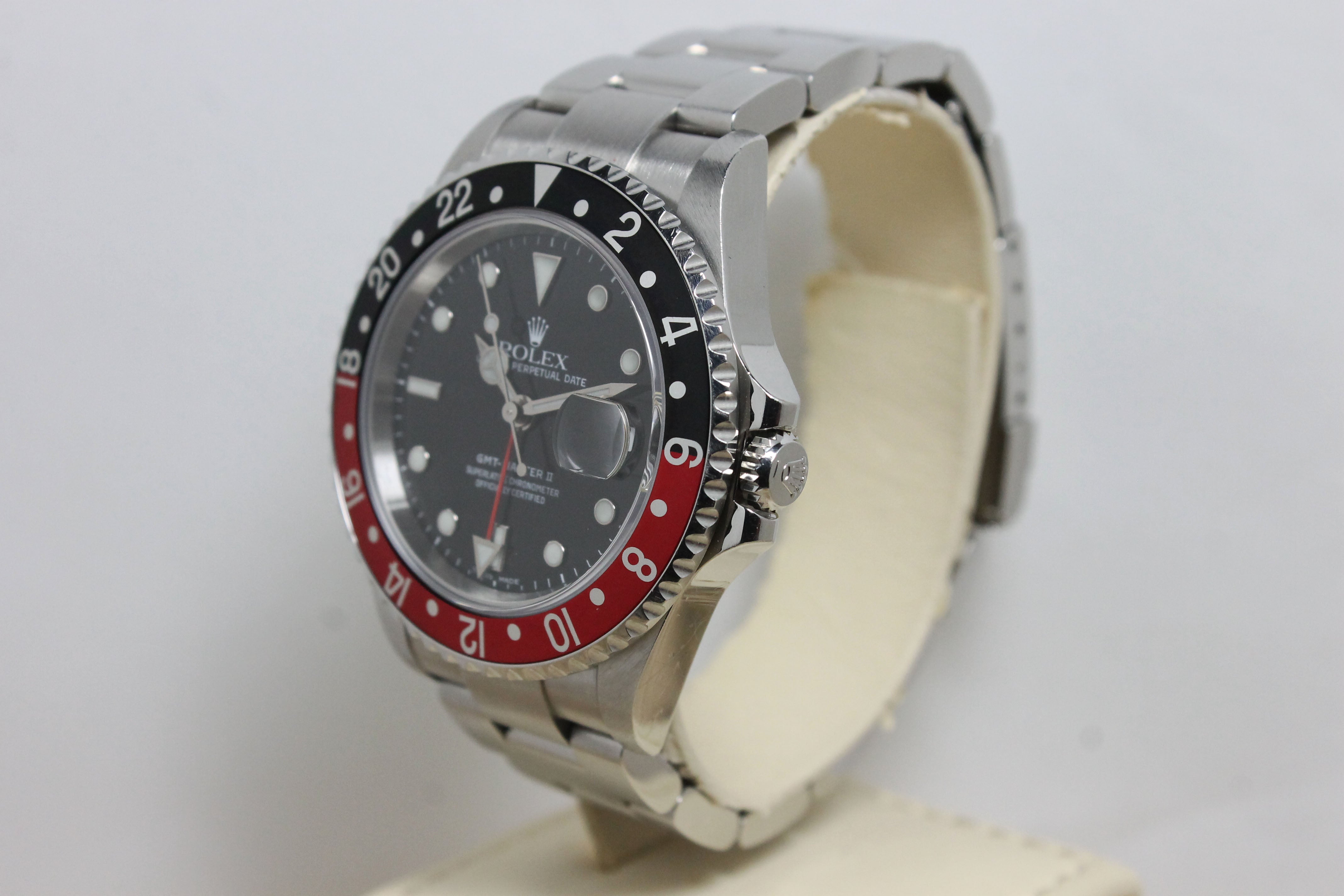 2005 Rolex GMT Master II Coke  Unpolished Ref. 16710 (with Papers)