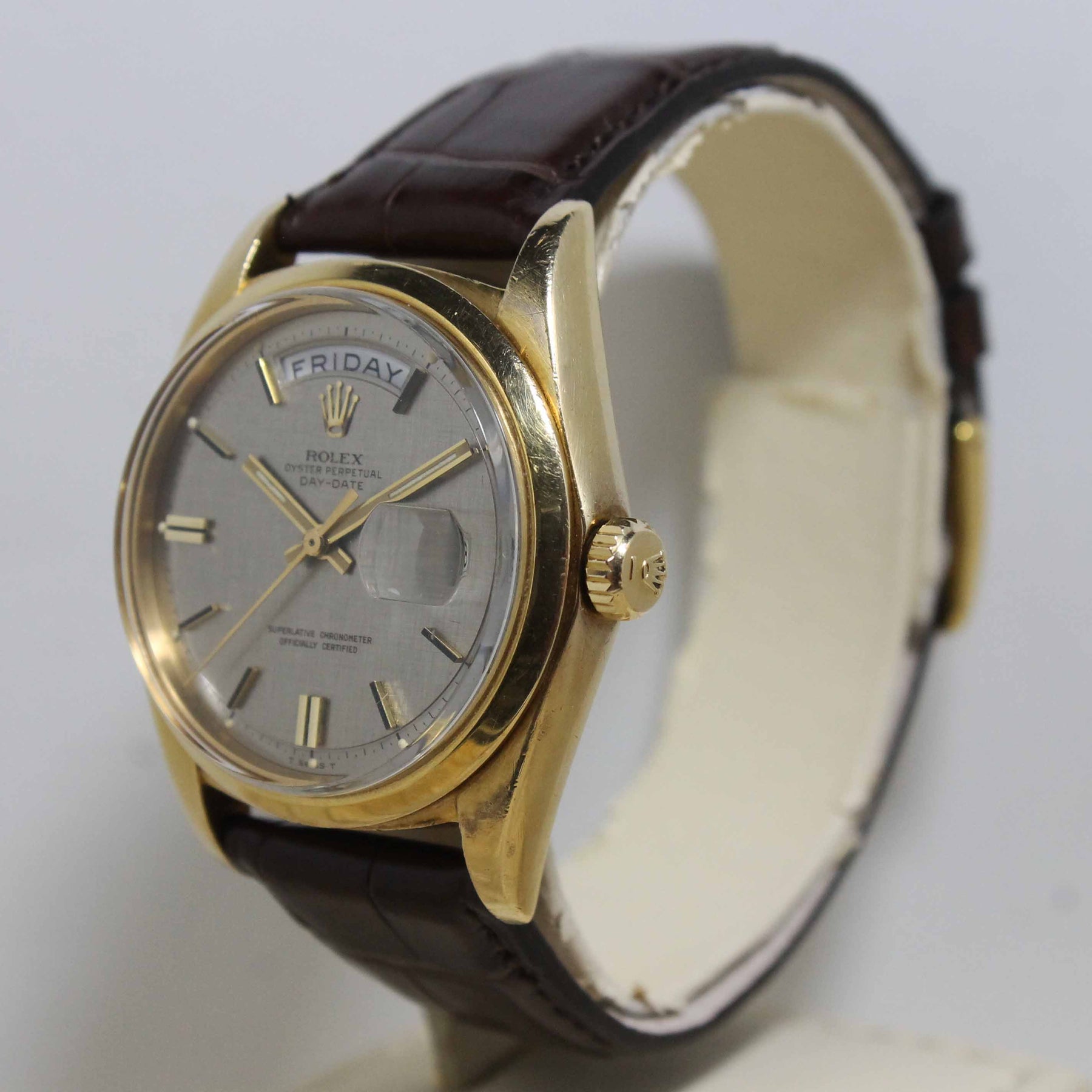 1971 Rolex Day Date Linen Dial Ref. 1802