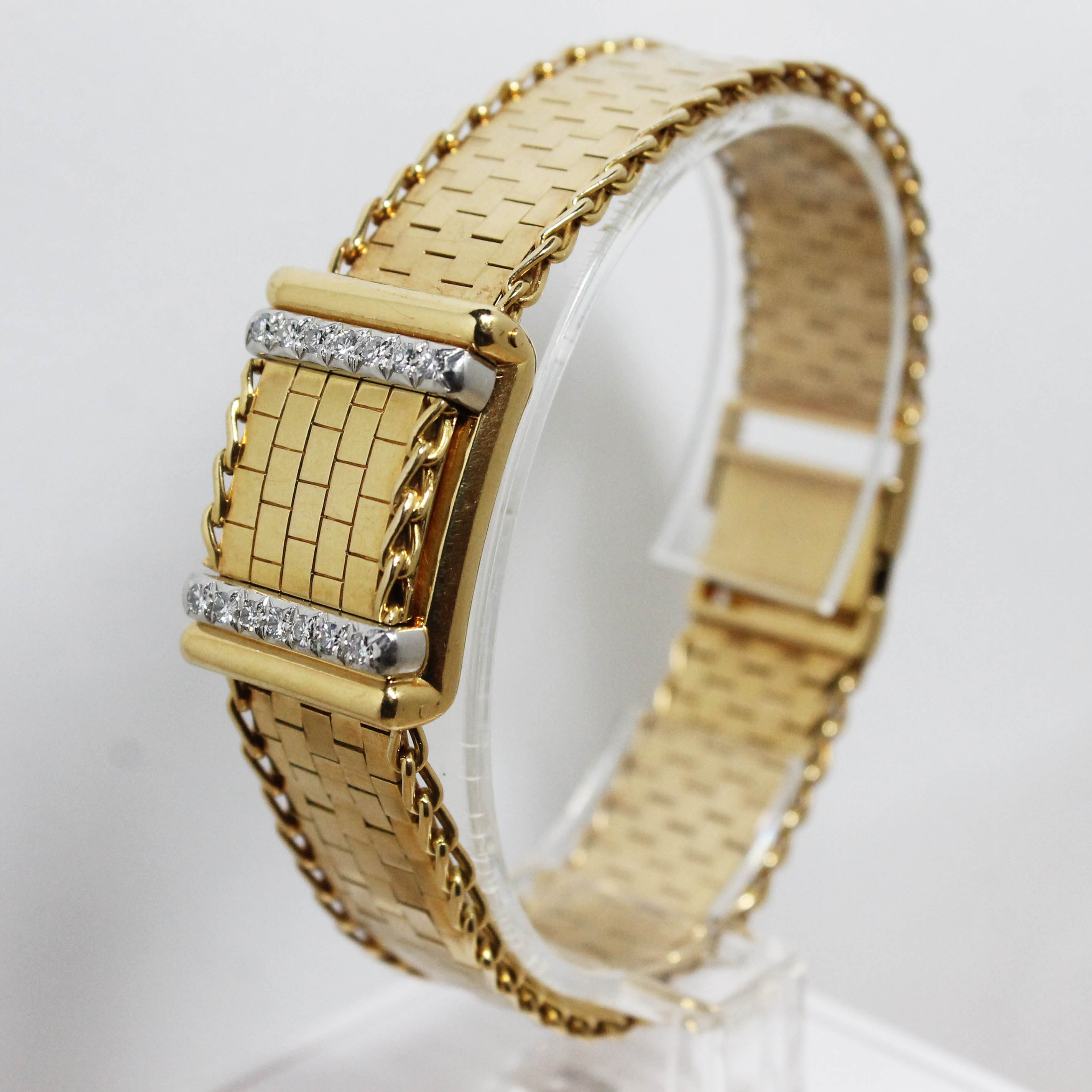 1956 Rolex Ladies 18K Concealed Diamond Watch