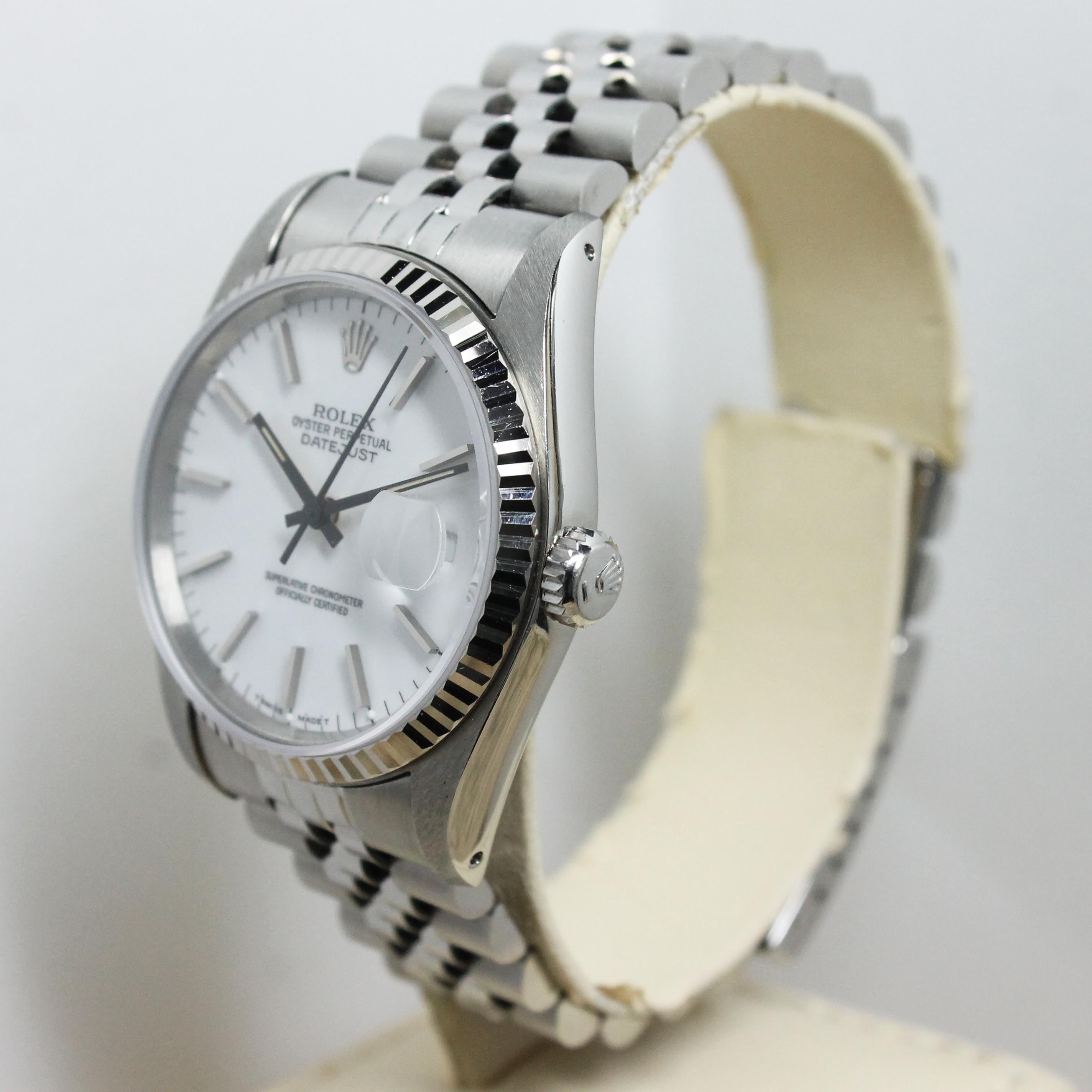 1987 Rolex Datejust Porcelain Ref. 16234