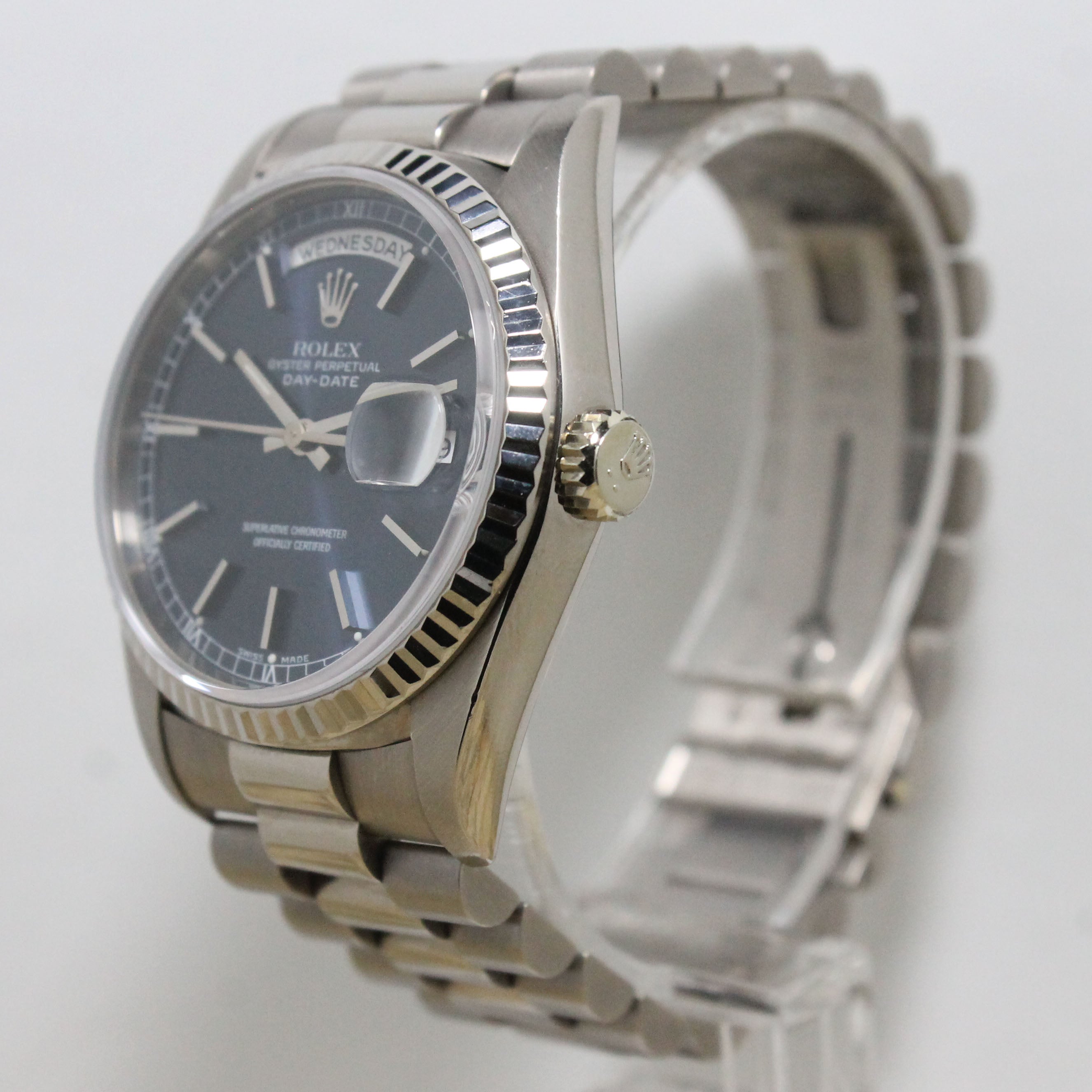 1990 Rolex Day Date Blue Dial Ref. 18239