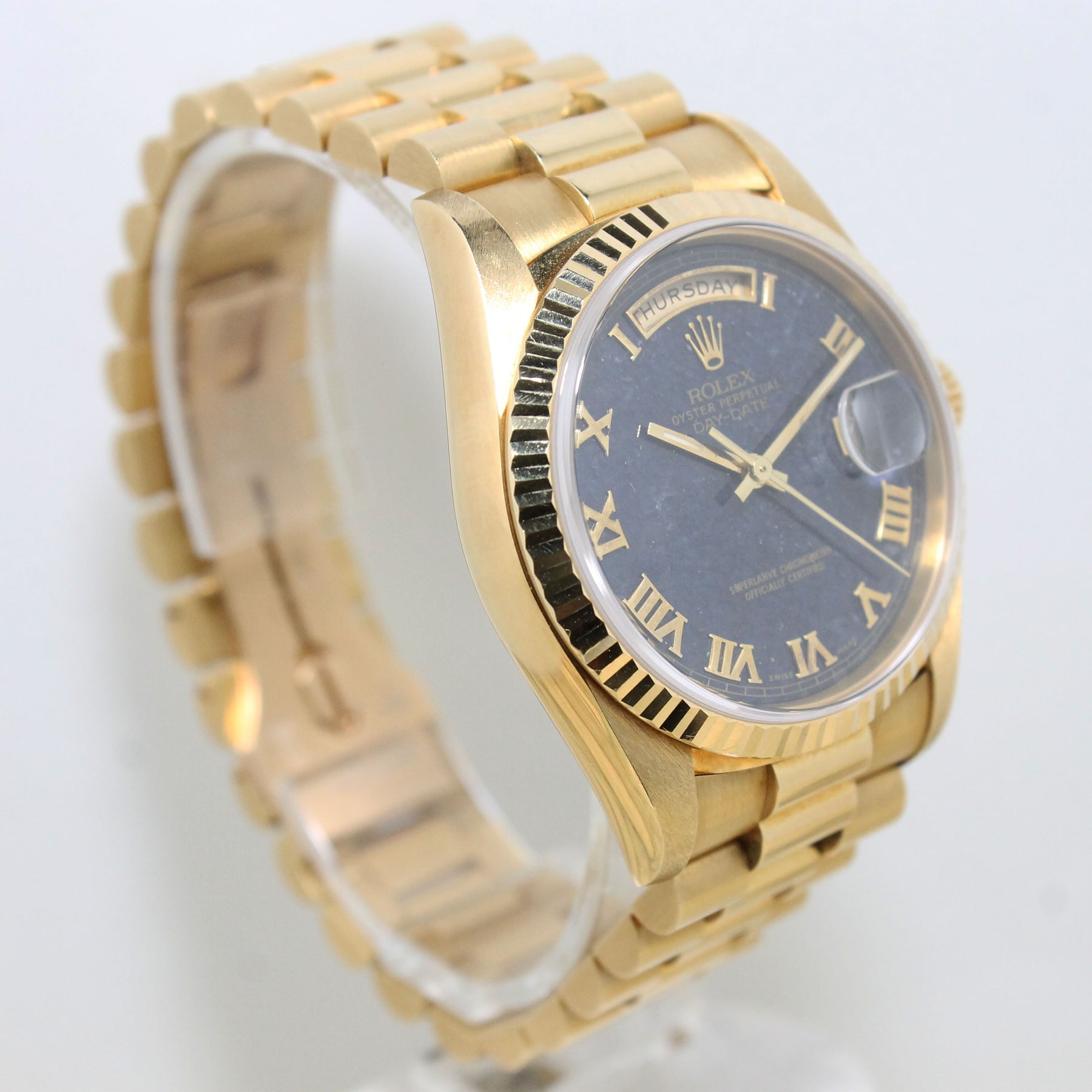 1991 Rolex Day Date Aventurine Dial Ref. 18238 (with Box & Papers)