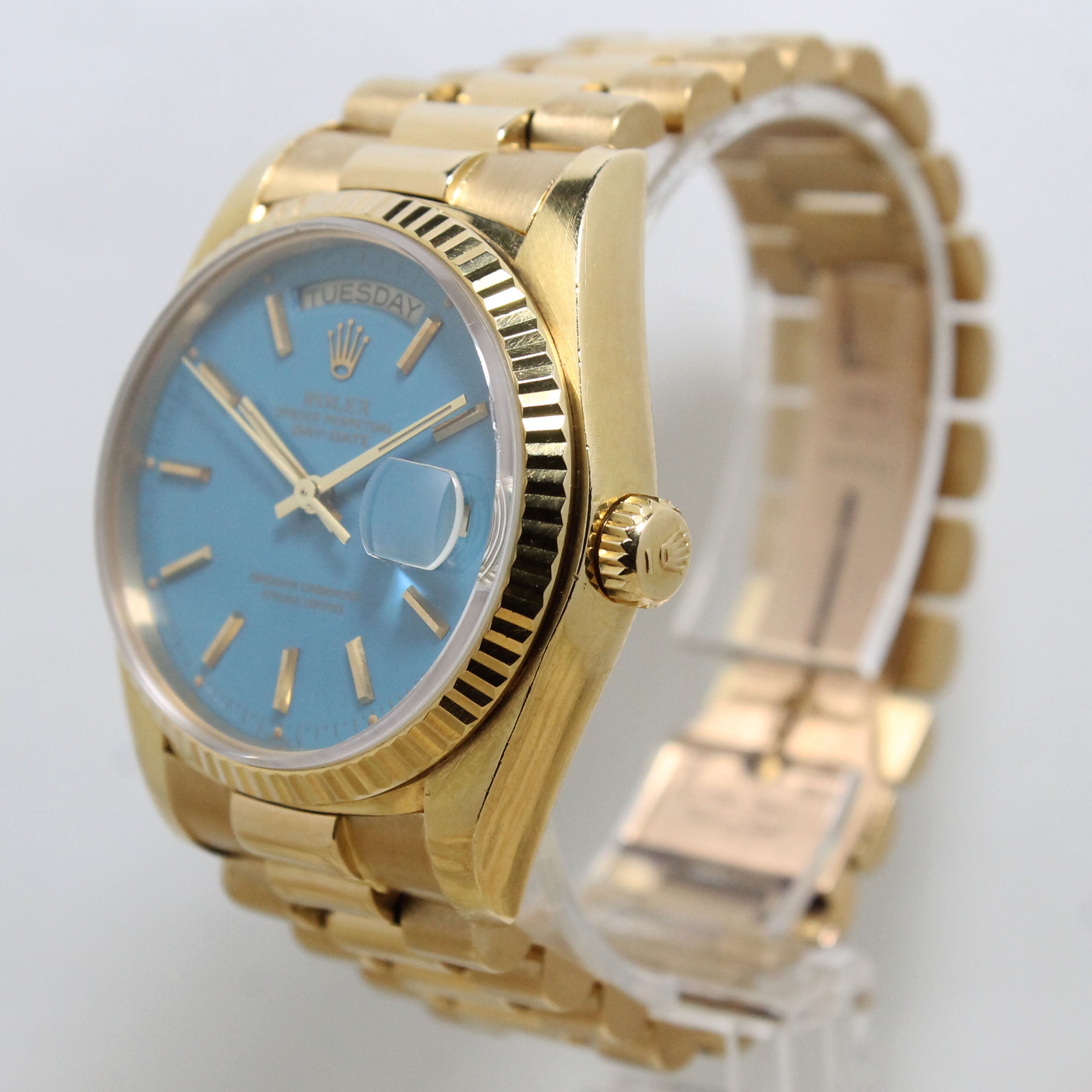 1978 Rolex Day Date Turquoise Stella Dial Ref. 18038