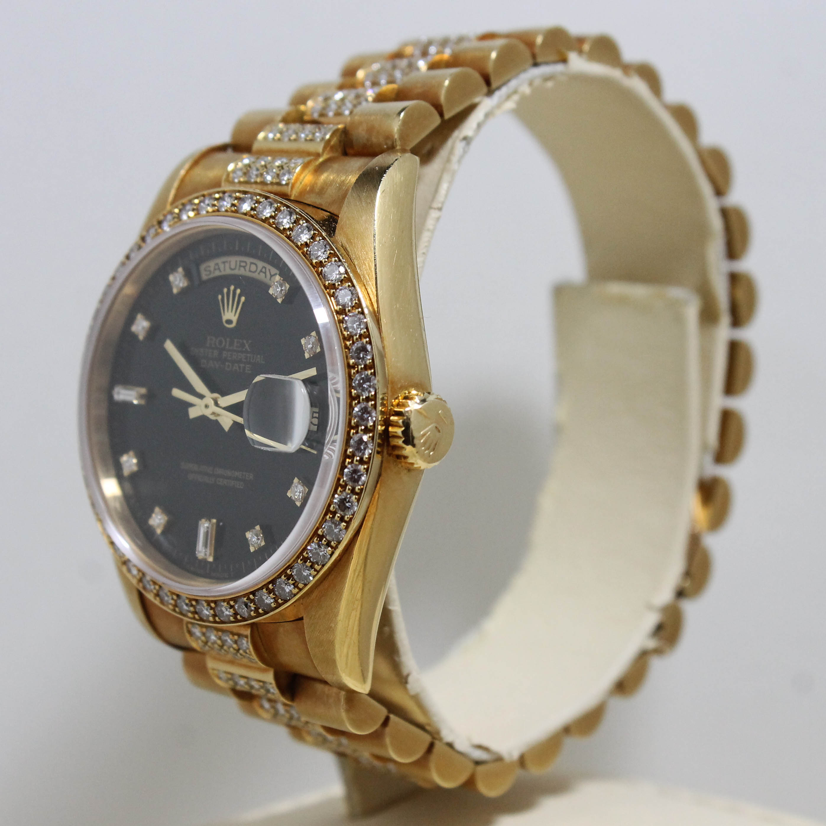 1990 Rolex Day Date with Diamond Bracelet Ref. 18348