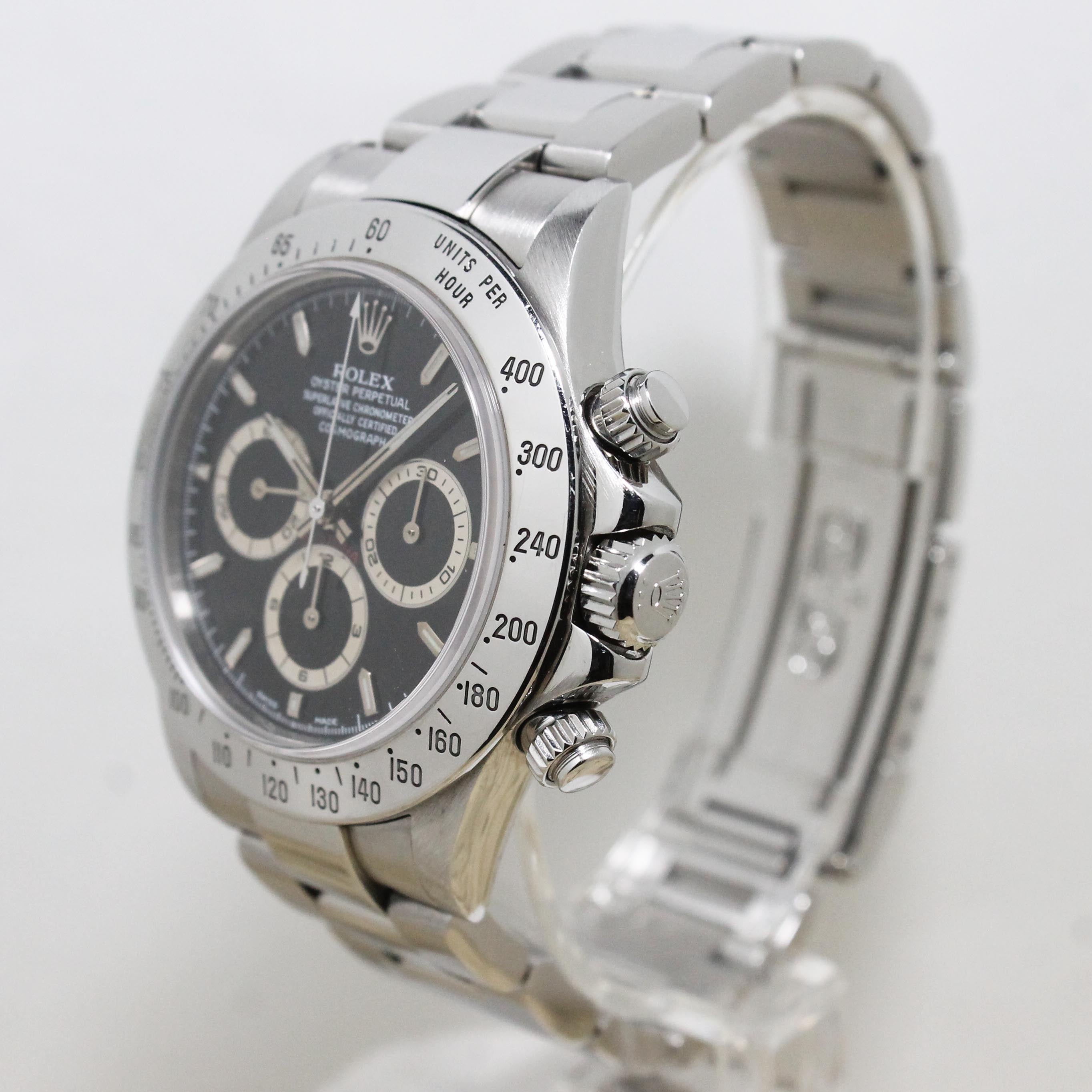 1999 Rolex Daytona Zenith Black Dial Ref. 16520 A Series