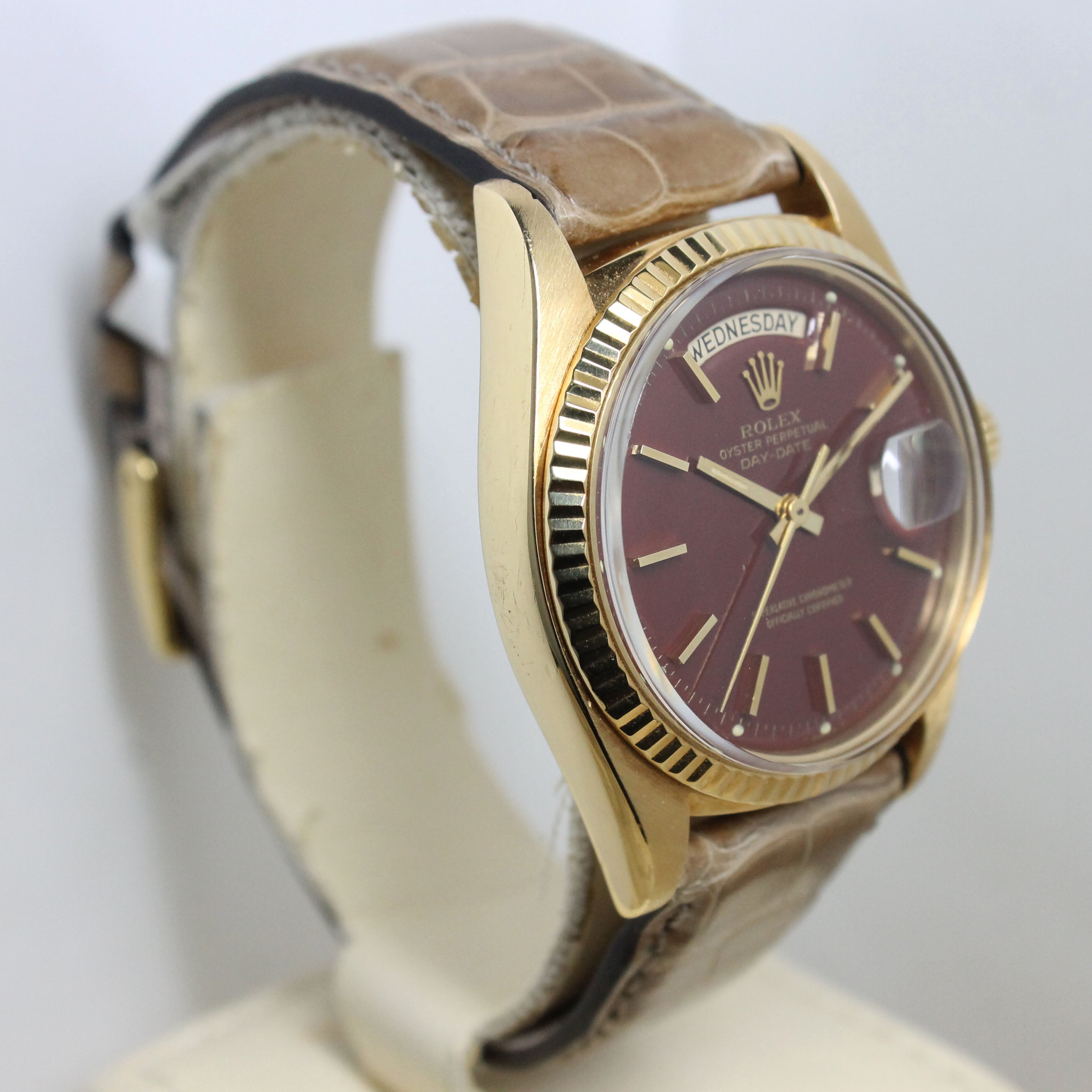 1974 Rolex Day Date Oxblood Stella Ref. 1803 (with Papers)