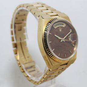 1978 Rolex Oysterquartz Day Date Wood Dial Ref. 19018 (with Papers)