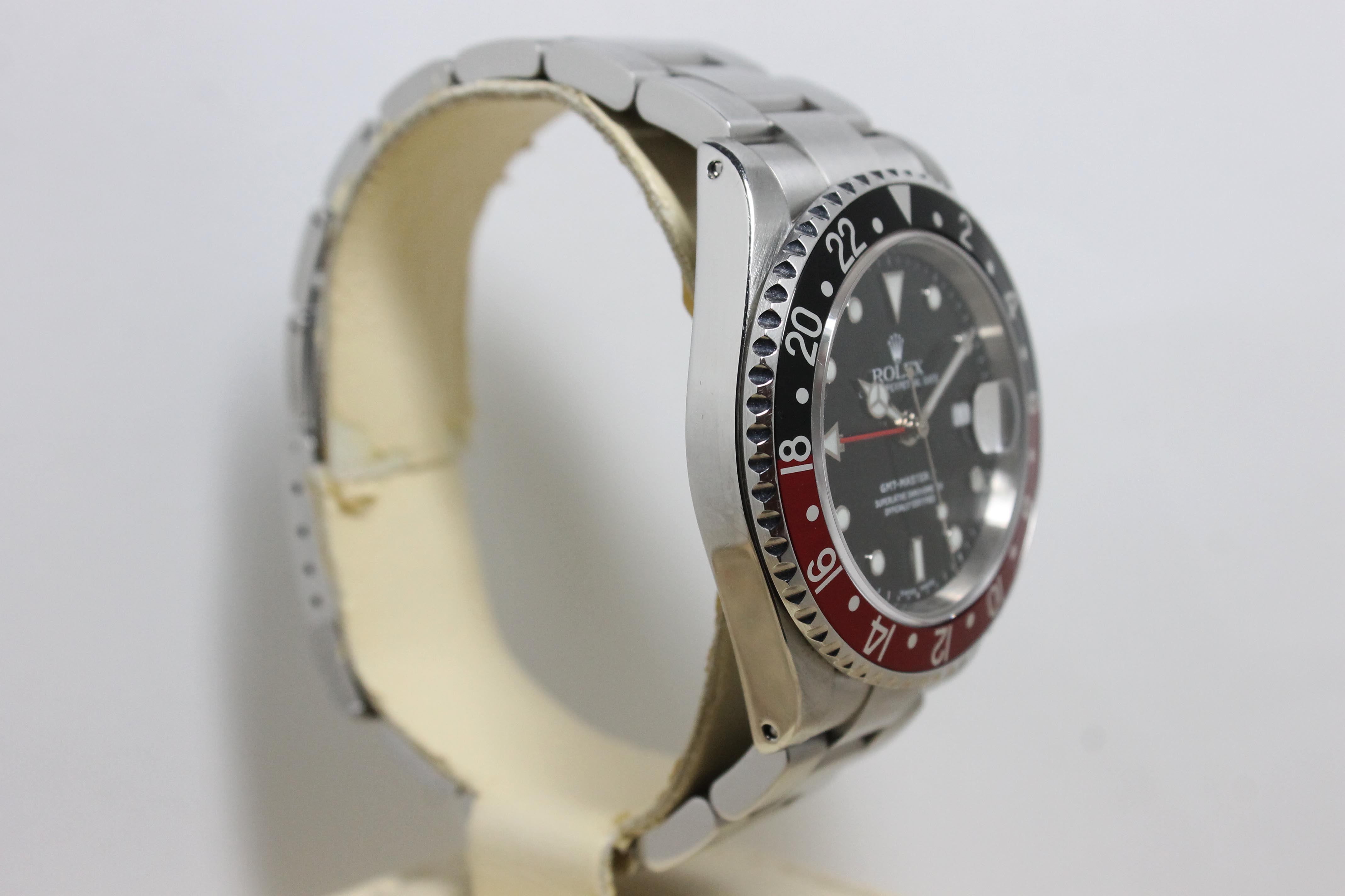 2001 Rolex GMT Master II Coke Ref. 16710 (Full Set)