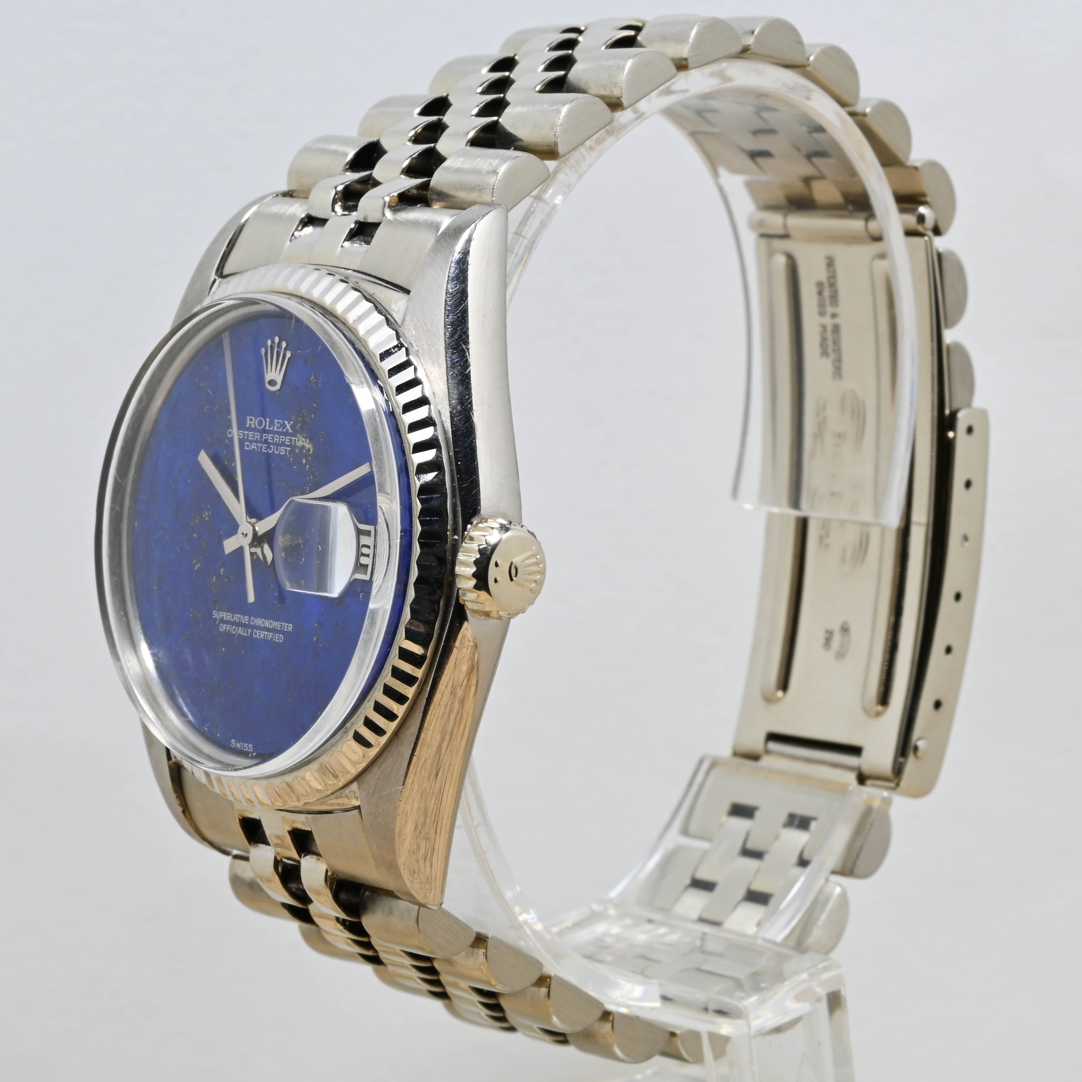 1975 Rolex Datejust White Gold Lapis Dial Ref. 1601