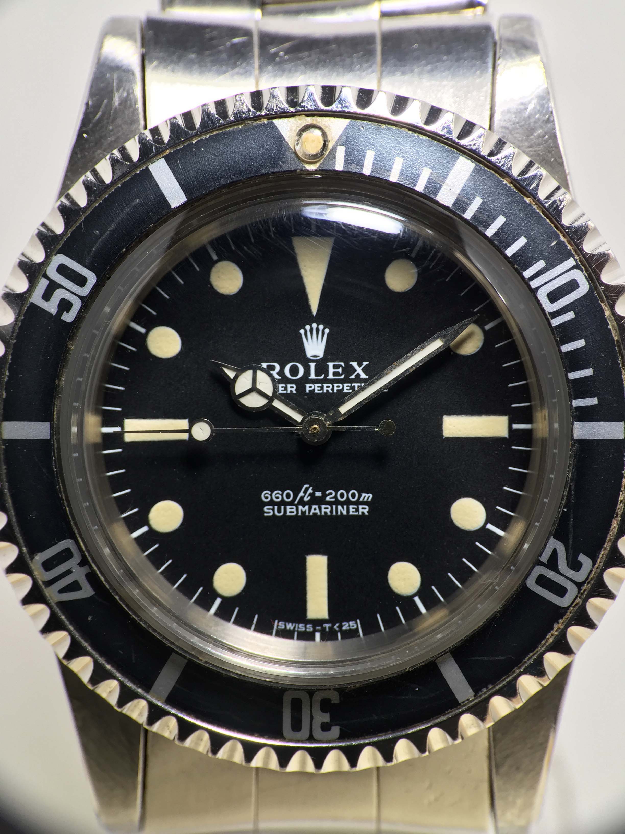 1970 Rolex Submariner Serif Dial Ref. 5513