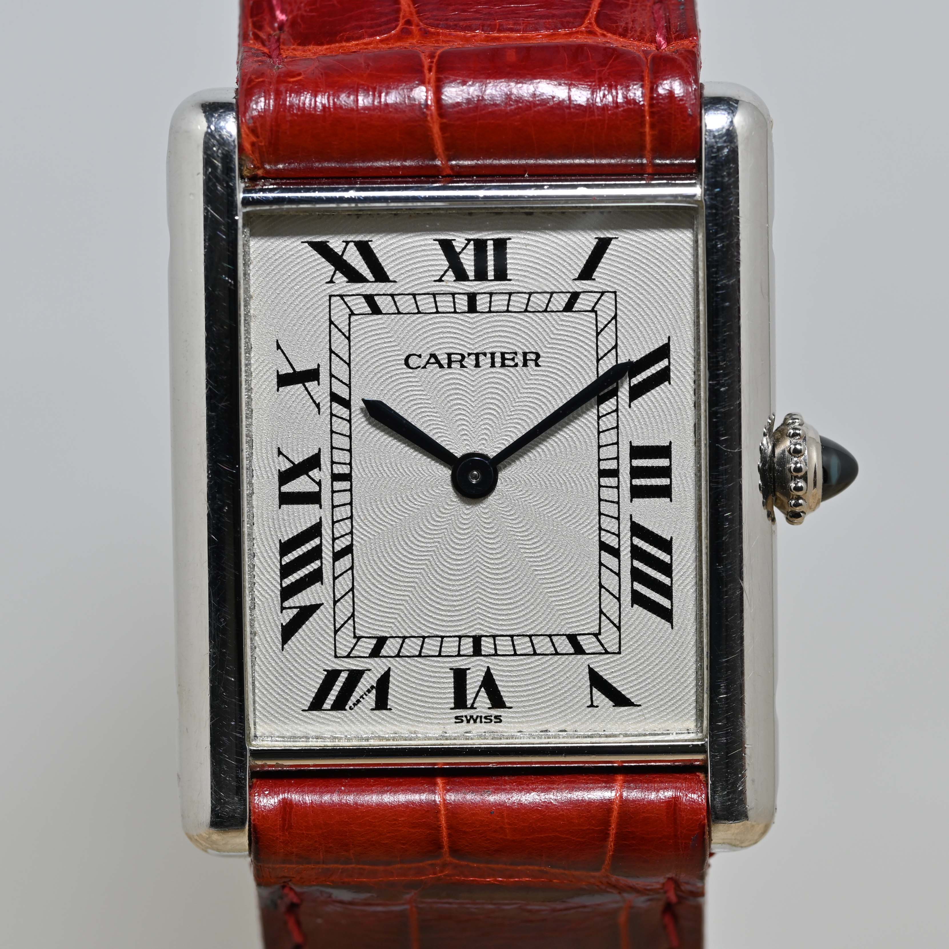 2000 Cartier Tank Louis Platinum Ref. 1601