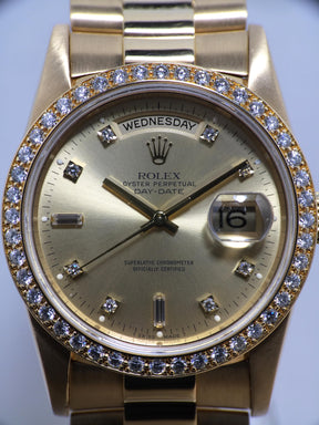 1994 Rolex Day Date with Diamond Dial Ref. 18348