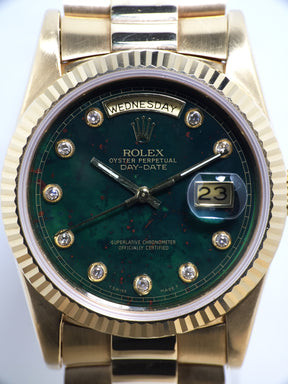 1993 Rolex Day Date Bloodstone Pinball Diamonds Ref. 18238