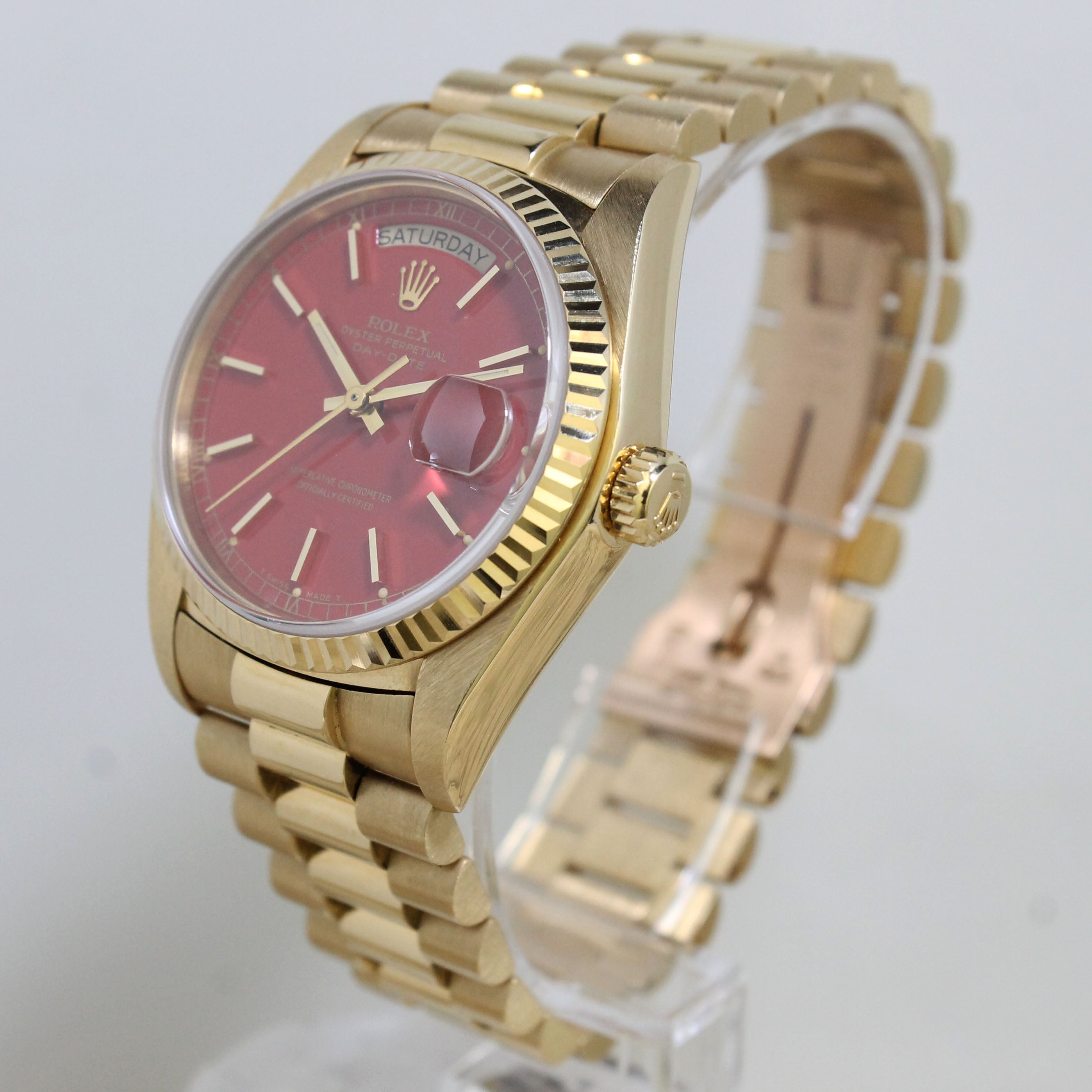 1978 Rolex Day Date Red Stella Ref. 18038 (Full Set)