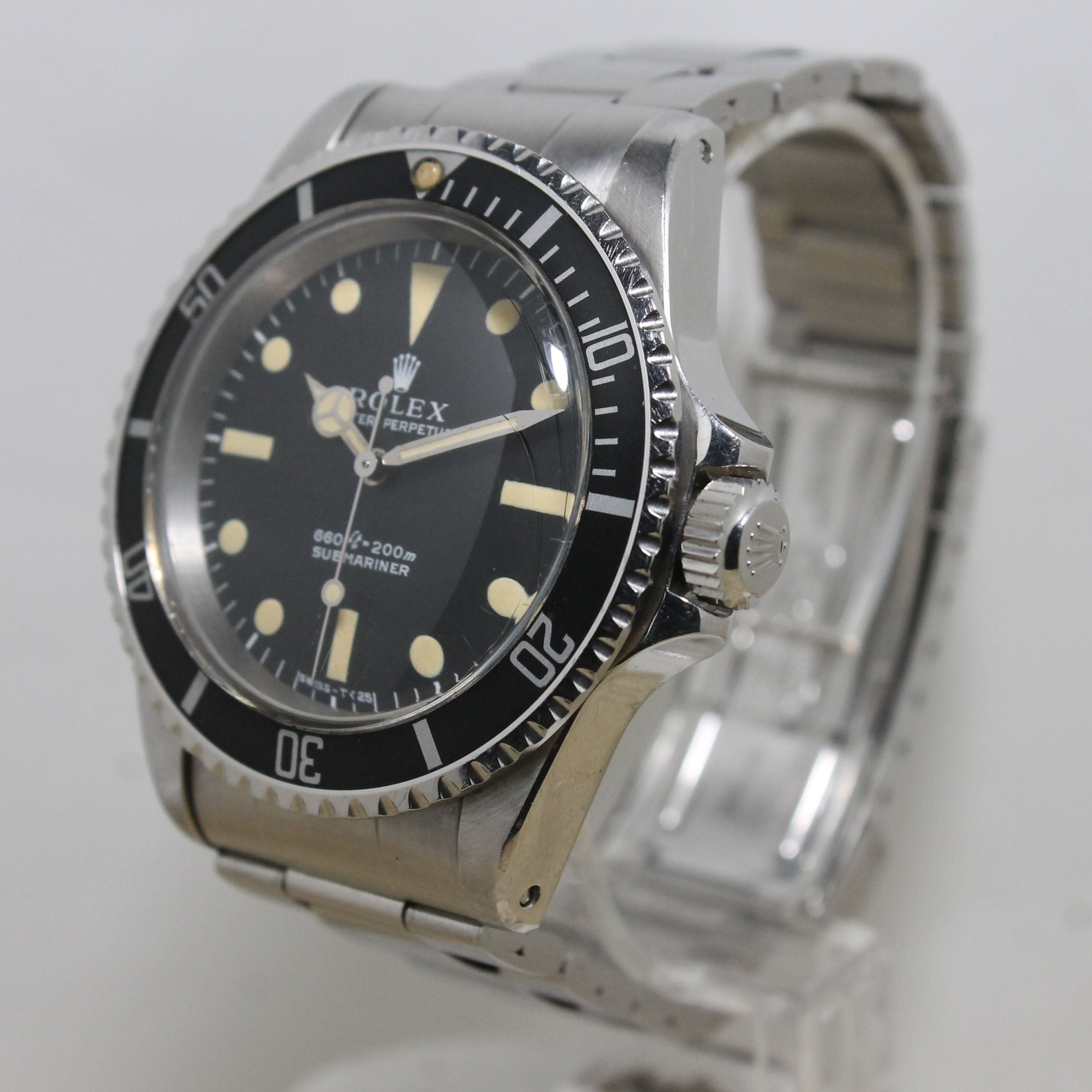 1972 Rolex Submariner Serif Dial Unpolished & Like New Ref. 5513