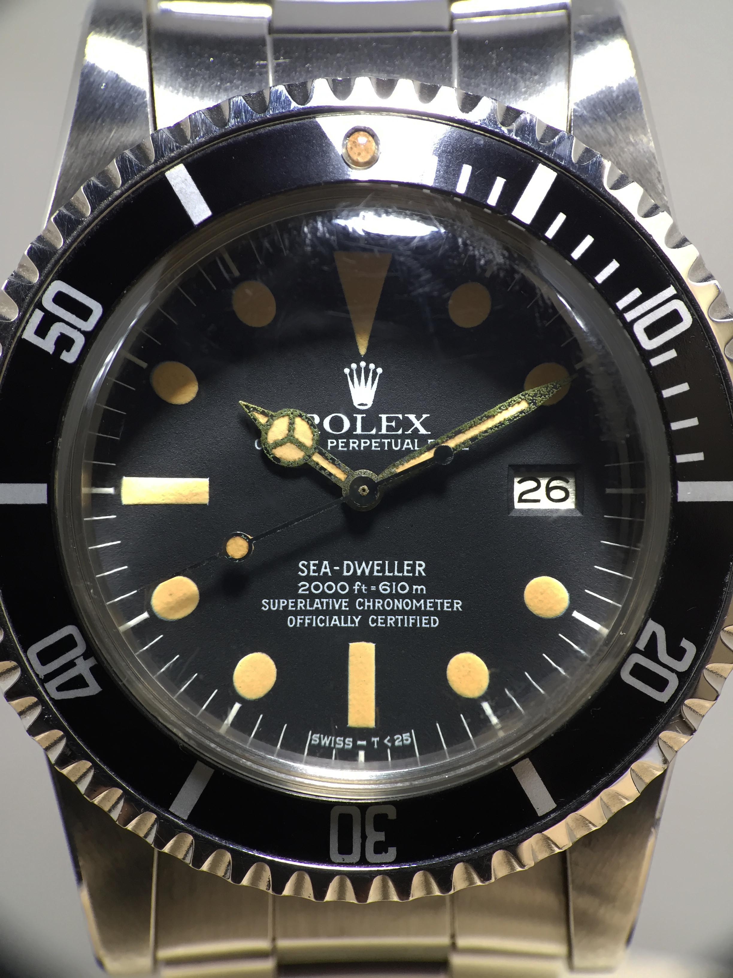 1978 Rolex Sea Dweller Great White Unpolished, like new Ref. 1665 (Full Set with Invoice)