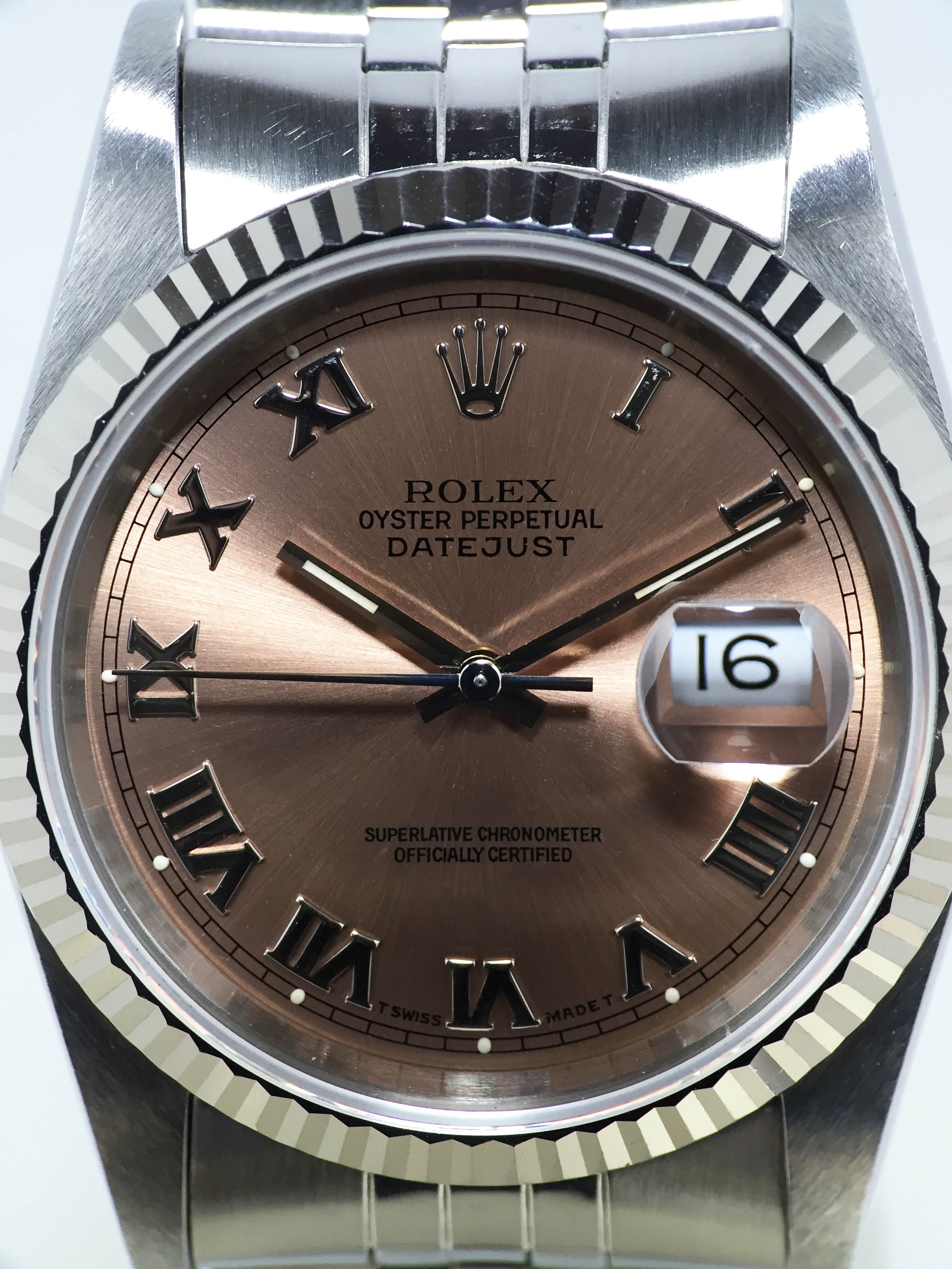 1993 Rolex Datejust St/WG Salmon Dial Ref.  16234