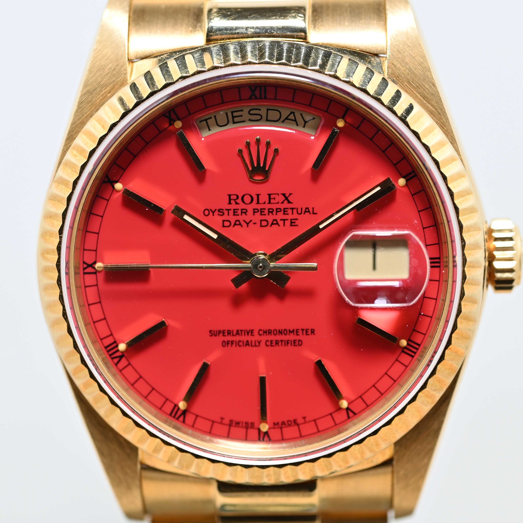 1984 Rolex Day Date Raspberry Stella Ref. 18038