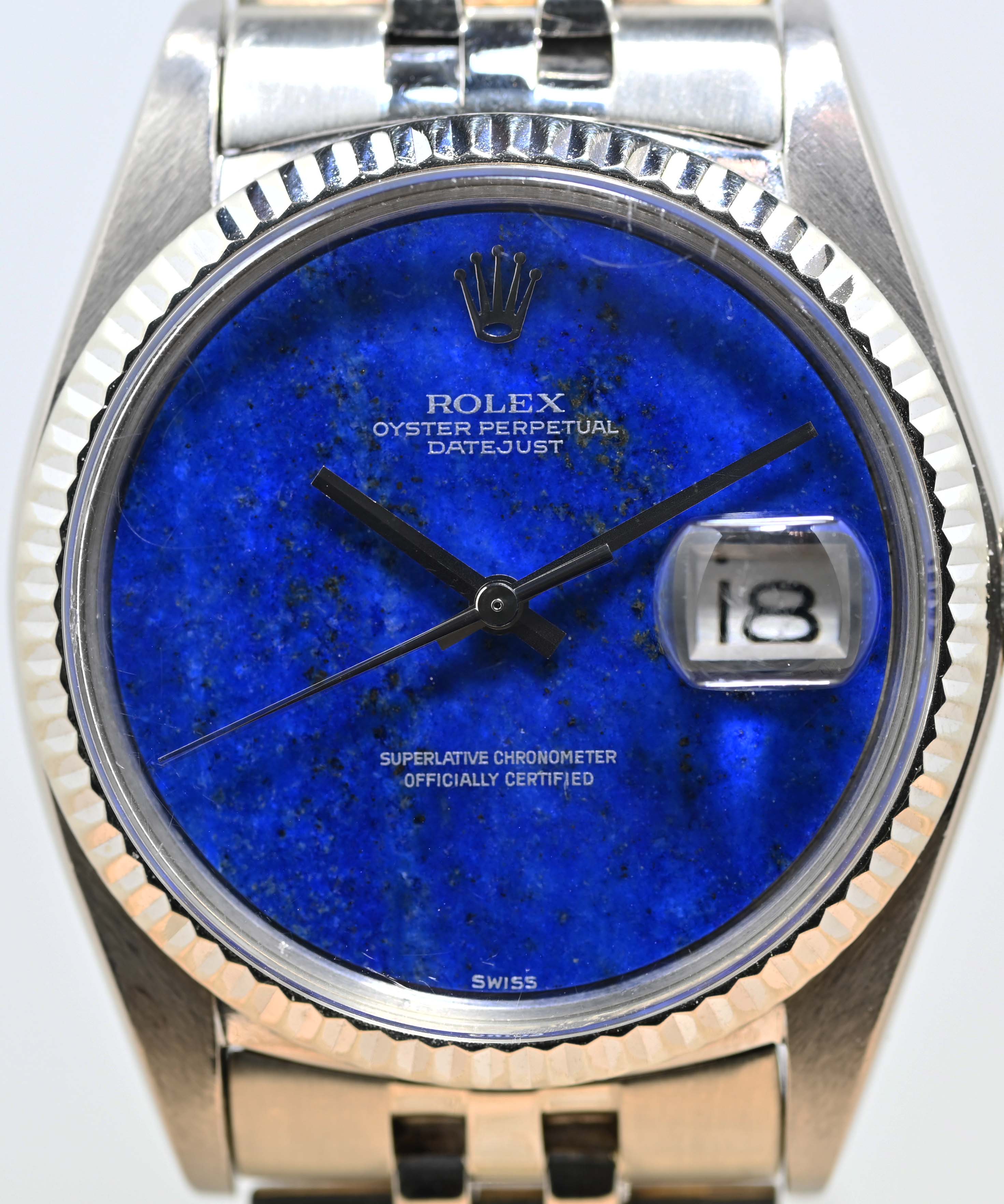 1975 Rolex Datejust White Gold Lapis Dial Ref. 1601