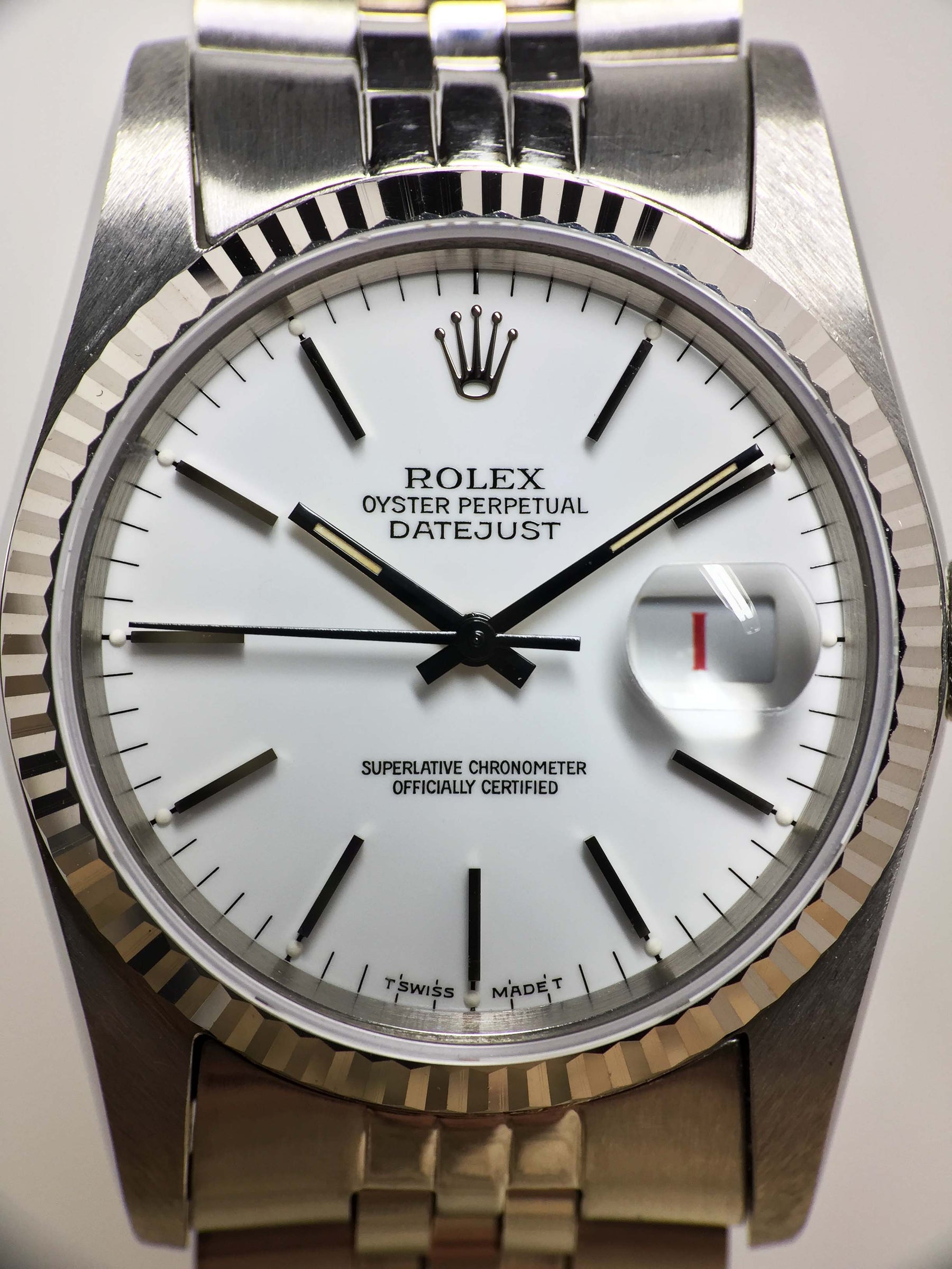 1987 Rolex Datejust Porcelain Ref. 16234