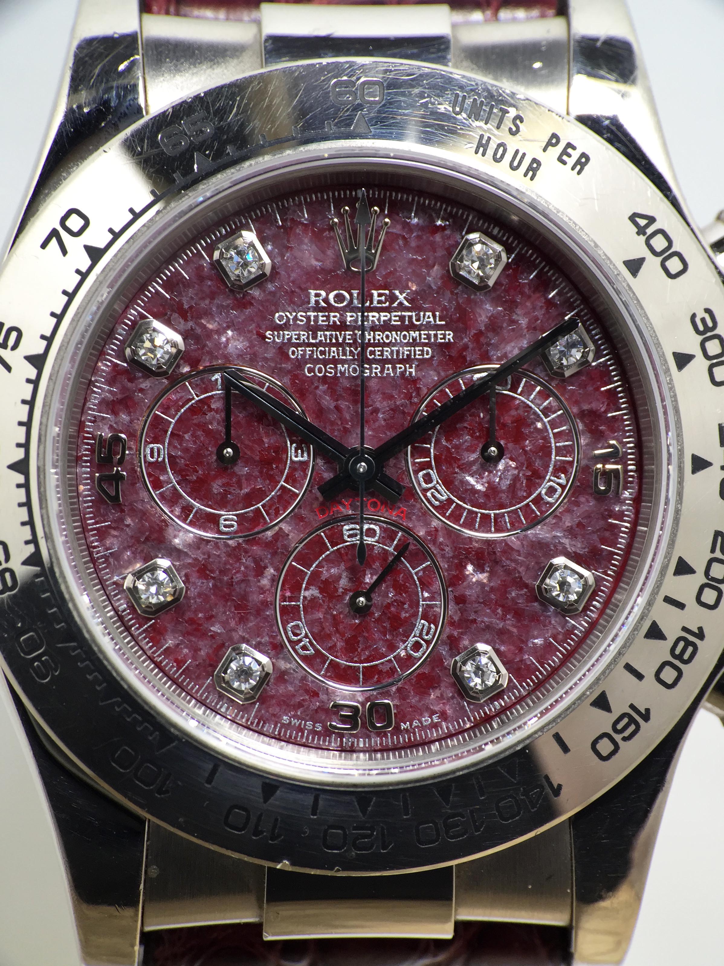 2000 Rolex Daytona White Gold Grossular Diamond Dial Ref. 116519