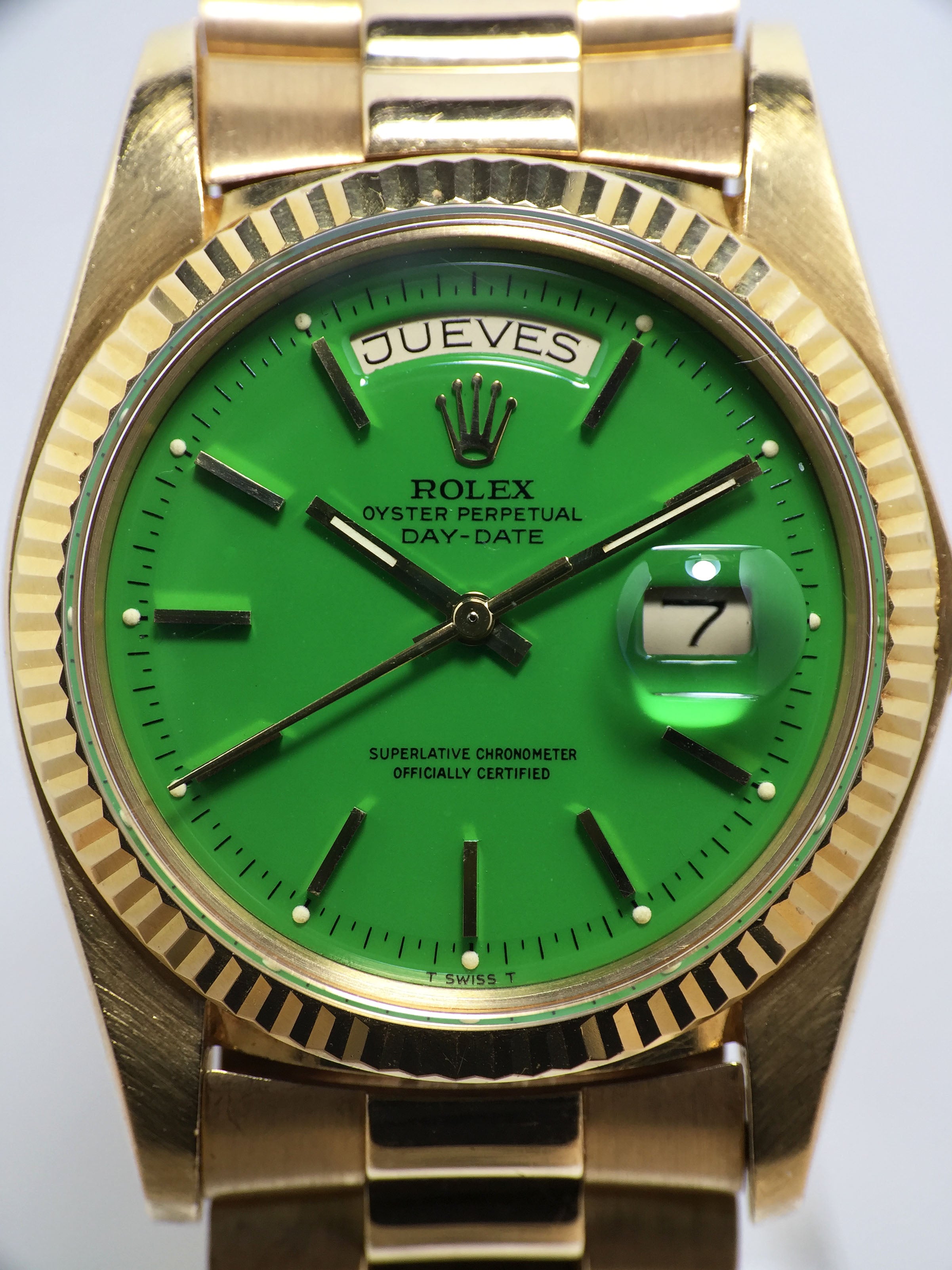 1978 Rolex Day Date Green Stella Dial Ref. 1803