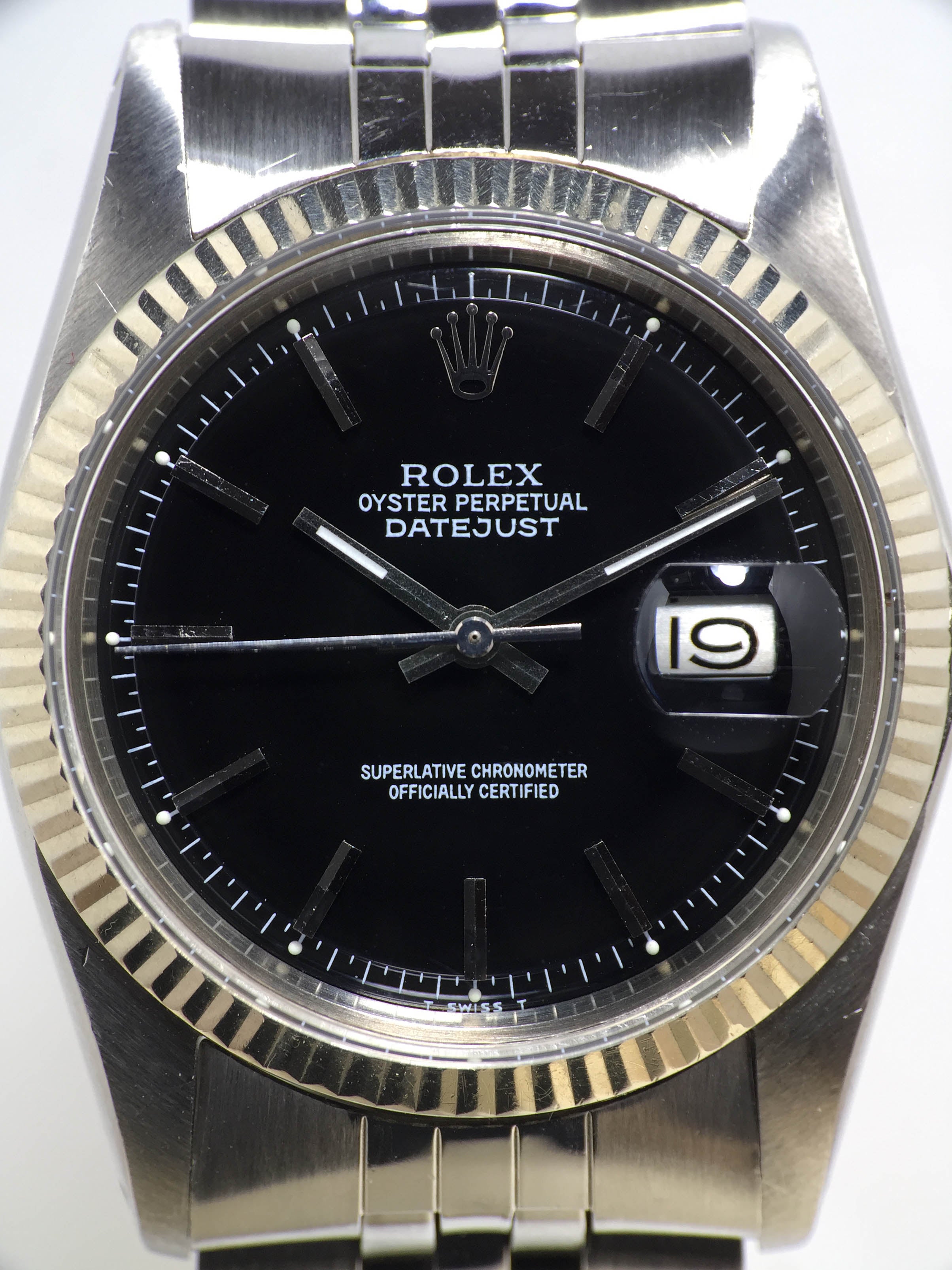 1978 Rolex Datejust Black Glossy Dial Ref. 1601