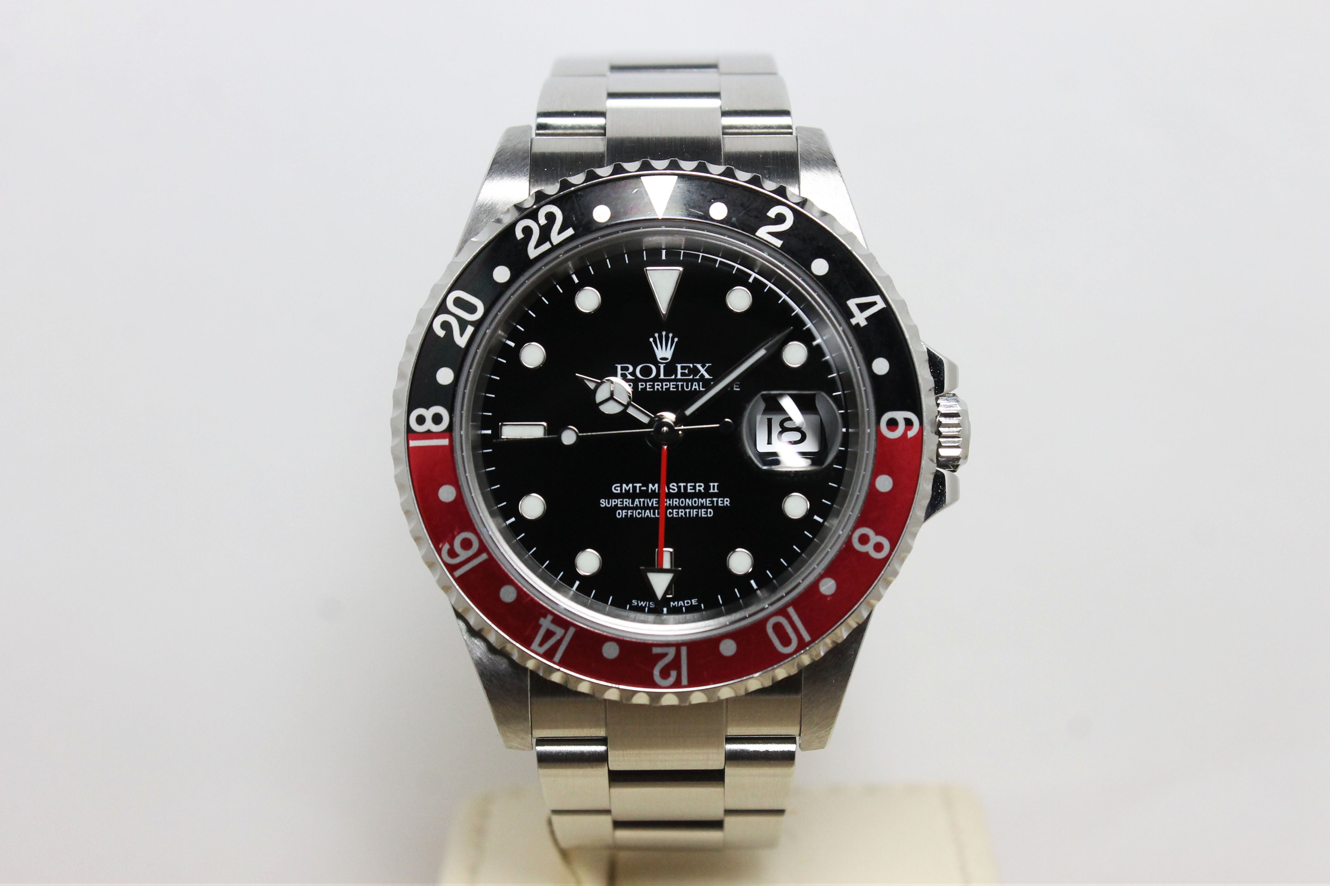 2005 Rolex GMT Master II Coke  Unpolished Ref. 16710 (with Papers)