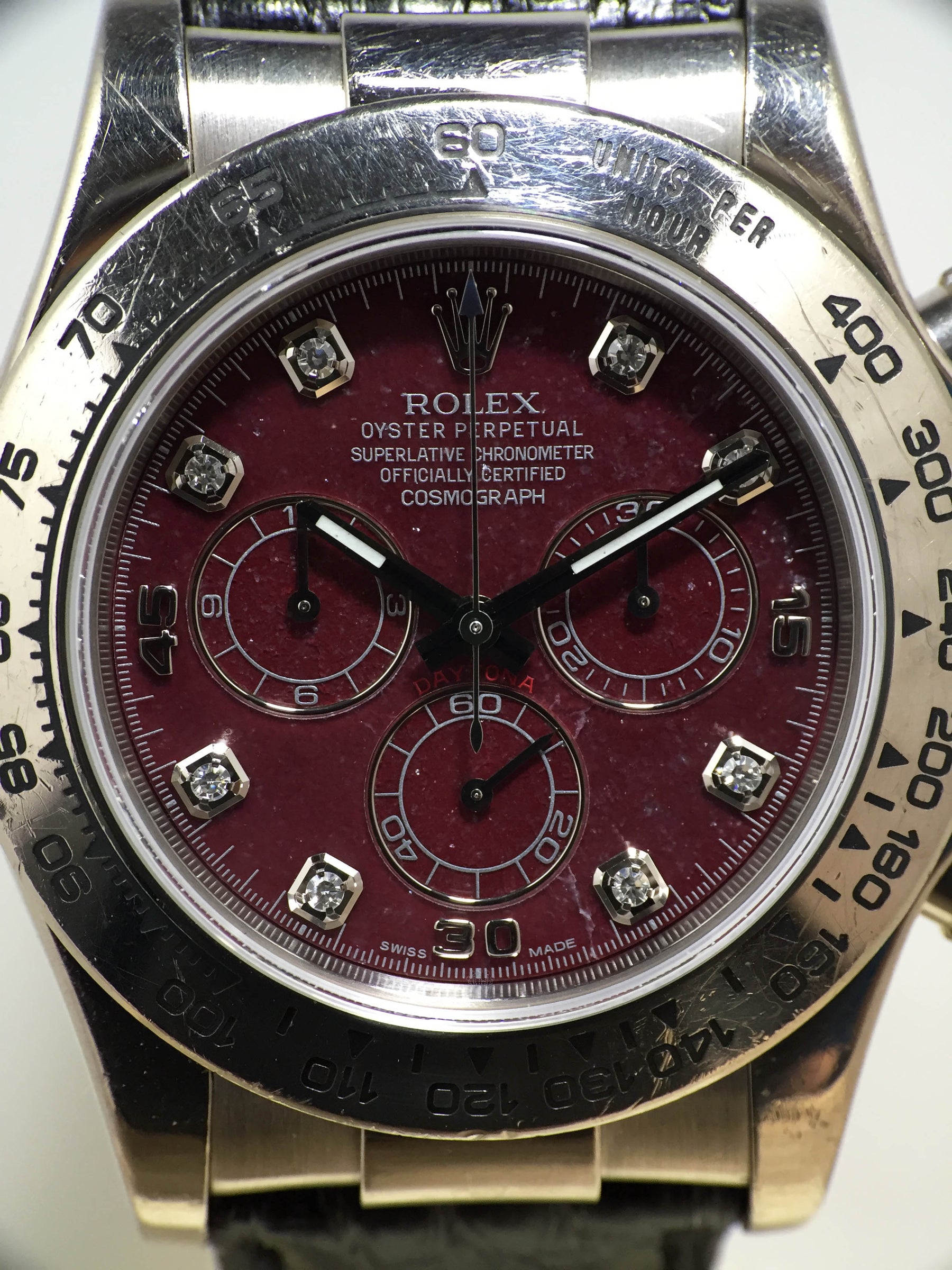 2005 Rolex Daytona White Gold Grossular Diamond Dial Ref. 116519